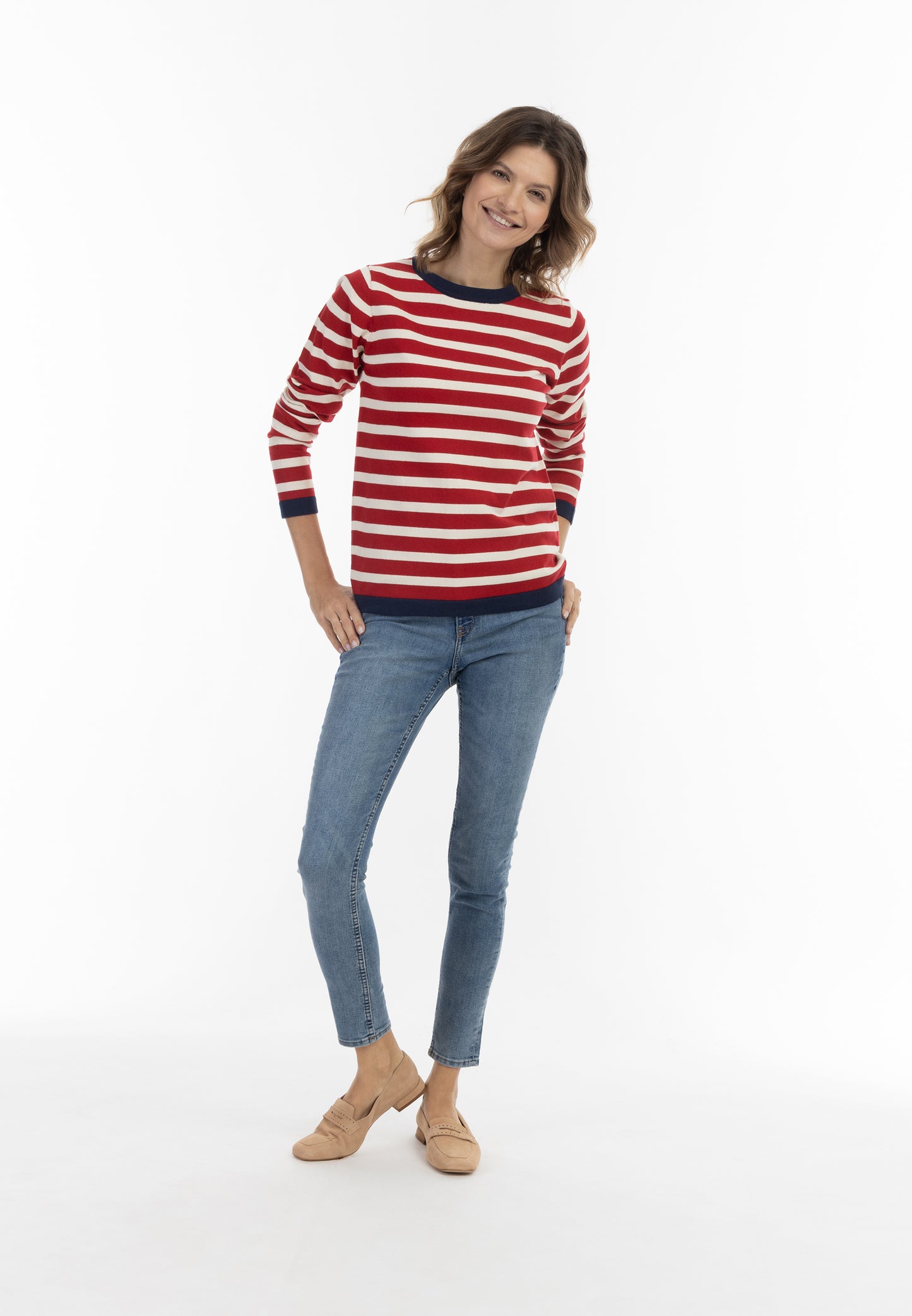 usha BLUE LABEL damski sweter z dzianiny