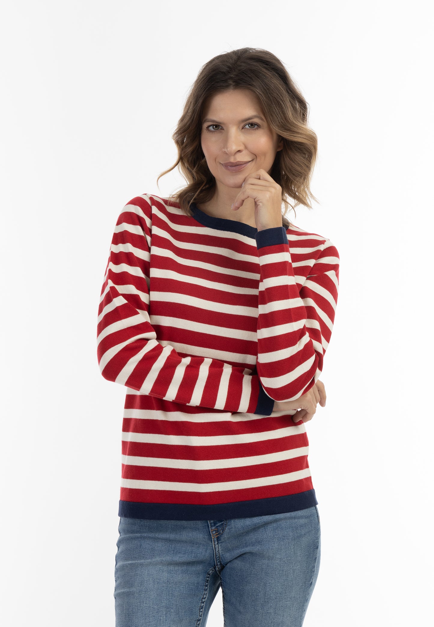 usha BLUE LABEL damski sweter z dzianiny