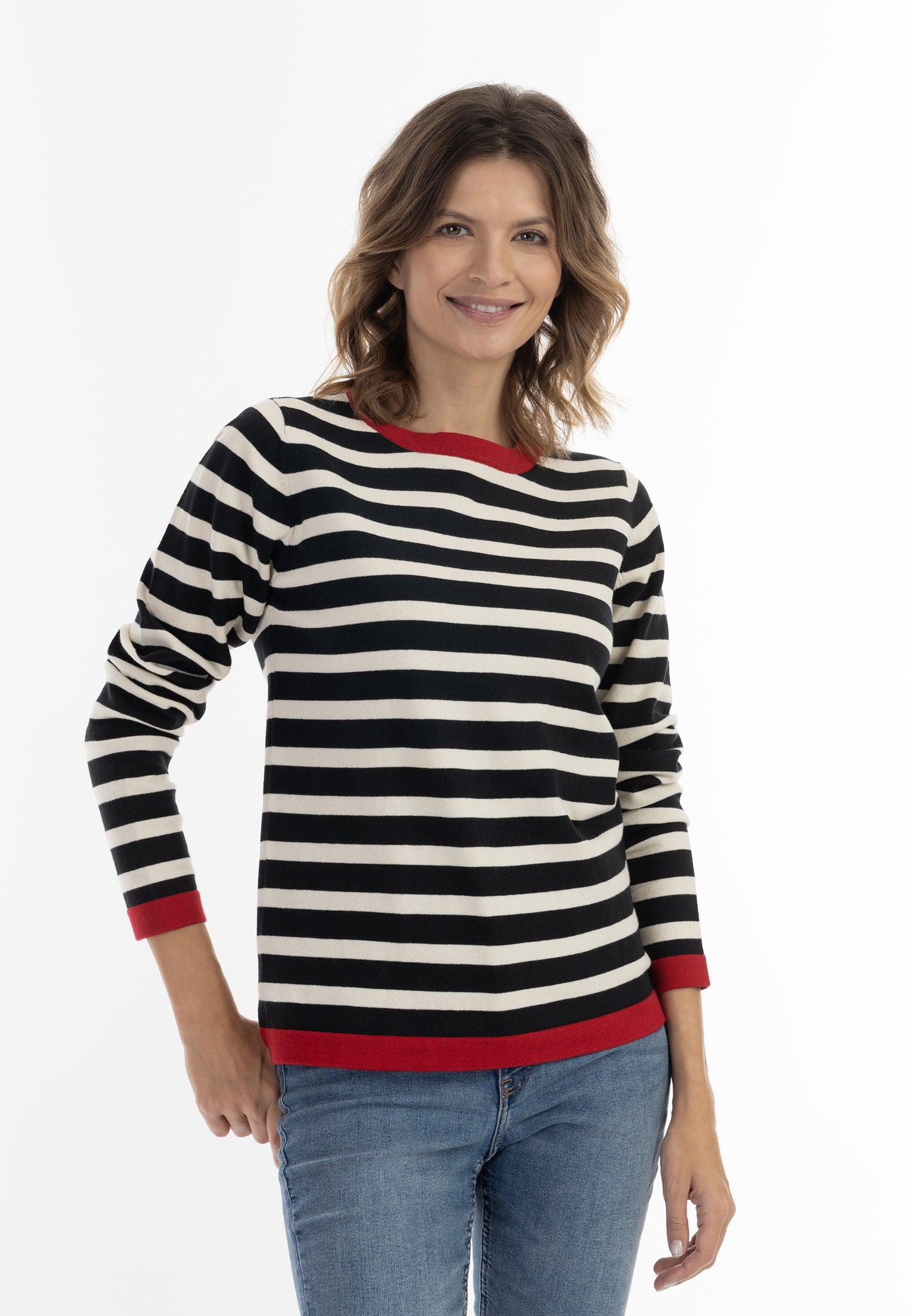 usha BLUE LABEL damski sweter z dzianiny