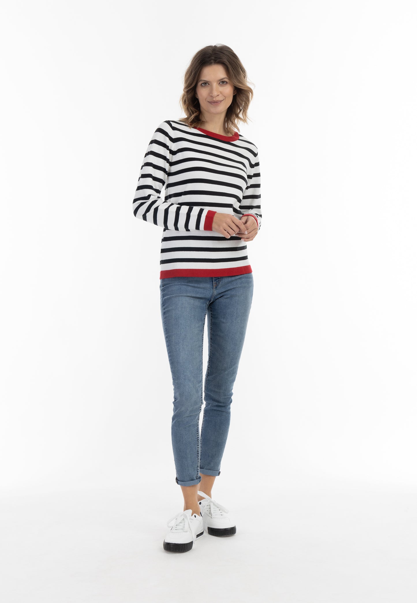 usha BLUE LABEL damski sweter z dzianiny
