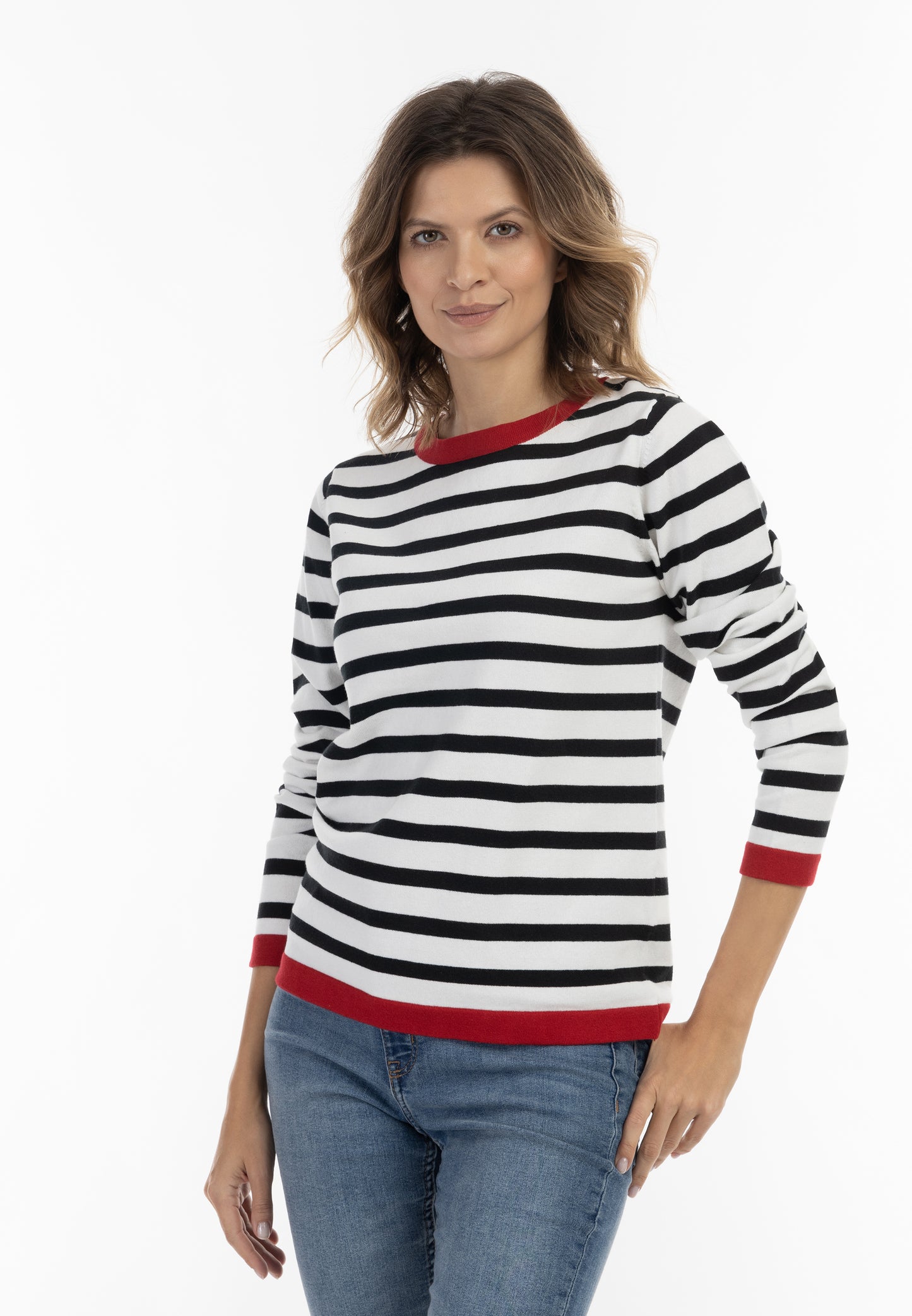 usha BLUE LABEL damski sweter z dzianiny