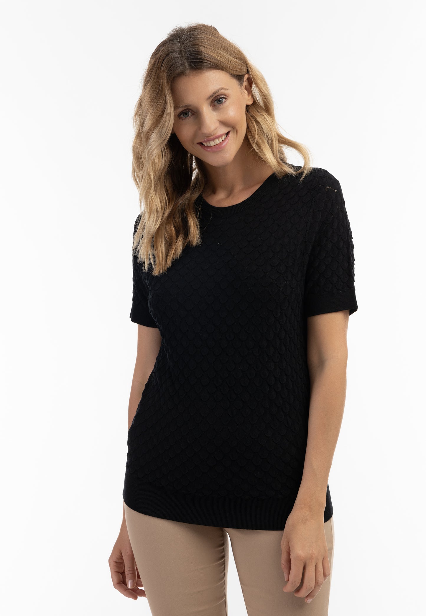 usha damski sweter z dzianiny