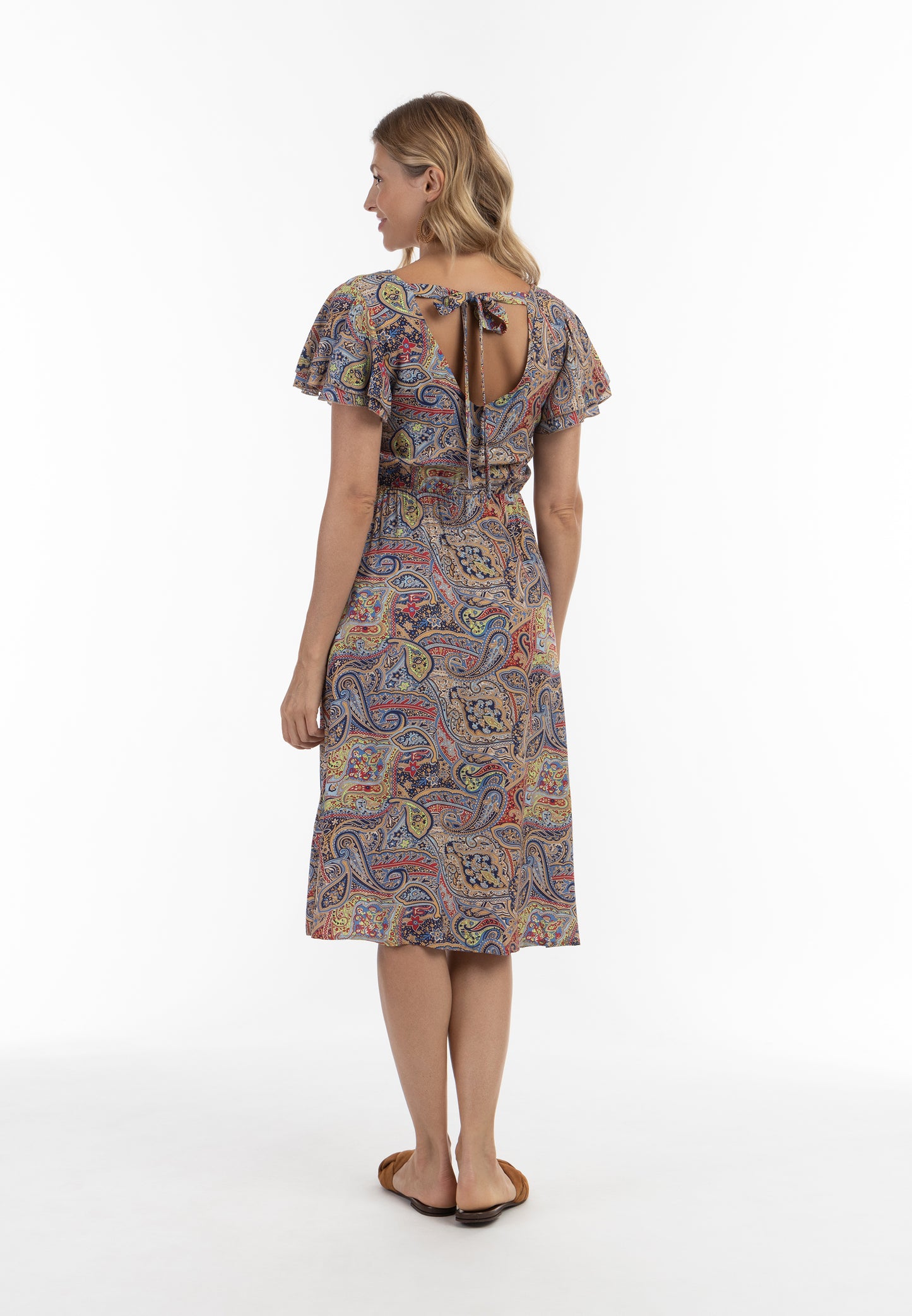 usha FESTIVAL women's paisley print dress
