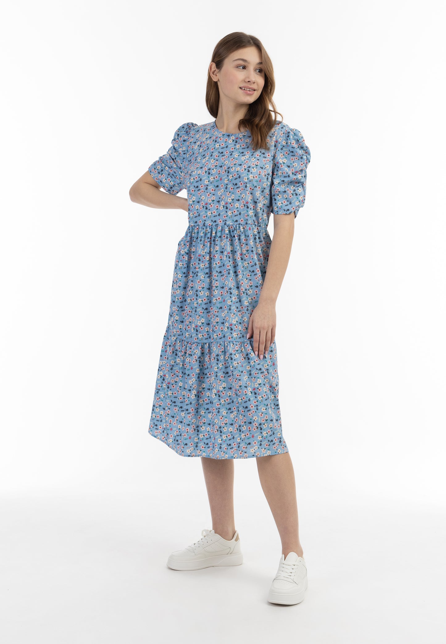 myMo women's midi short sleeve dress