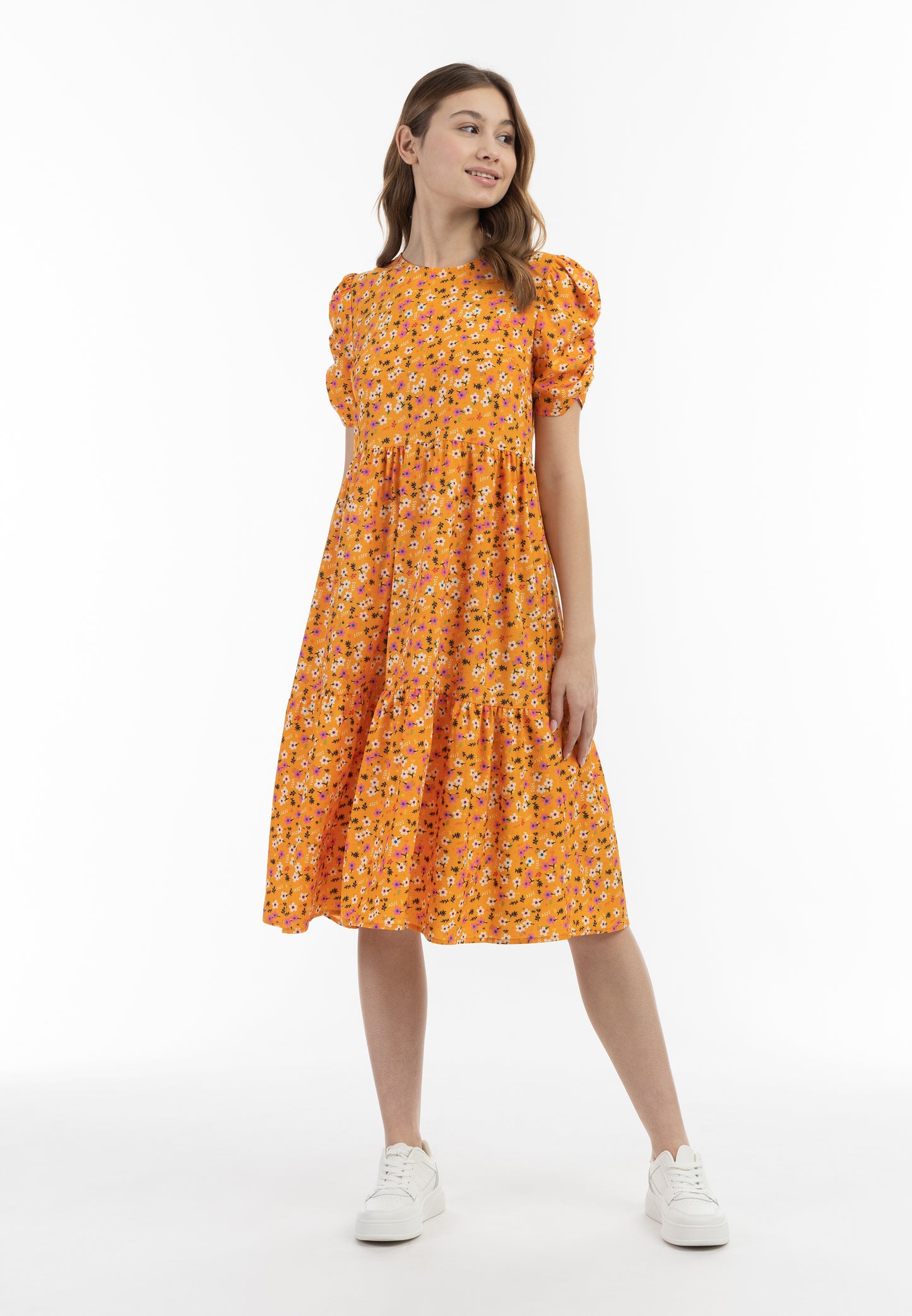 myMo women's midi short sleeve dress