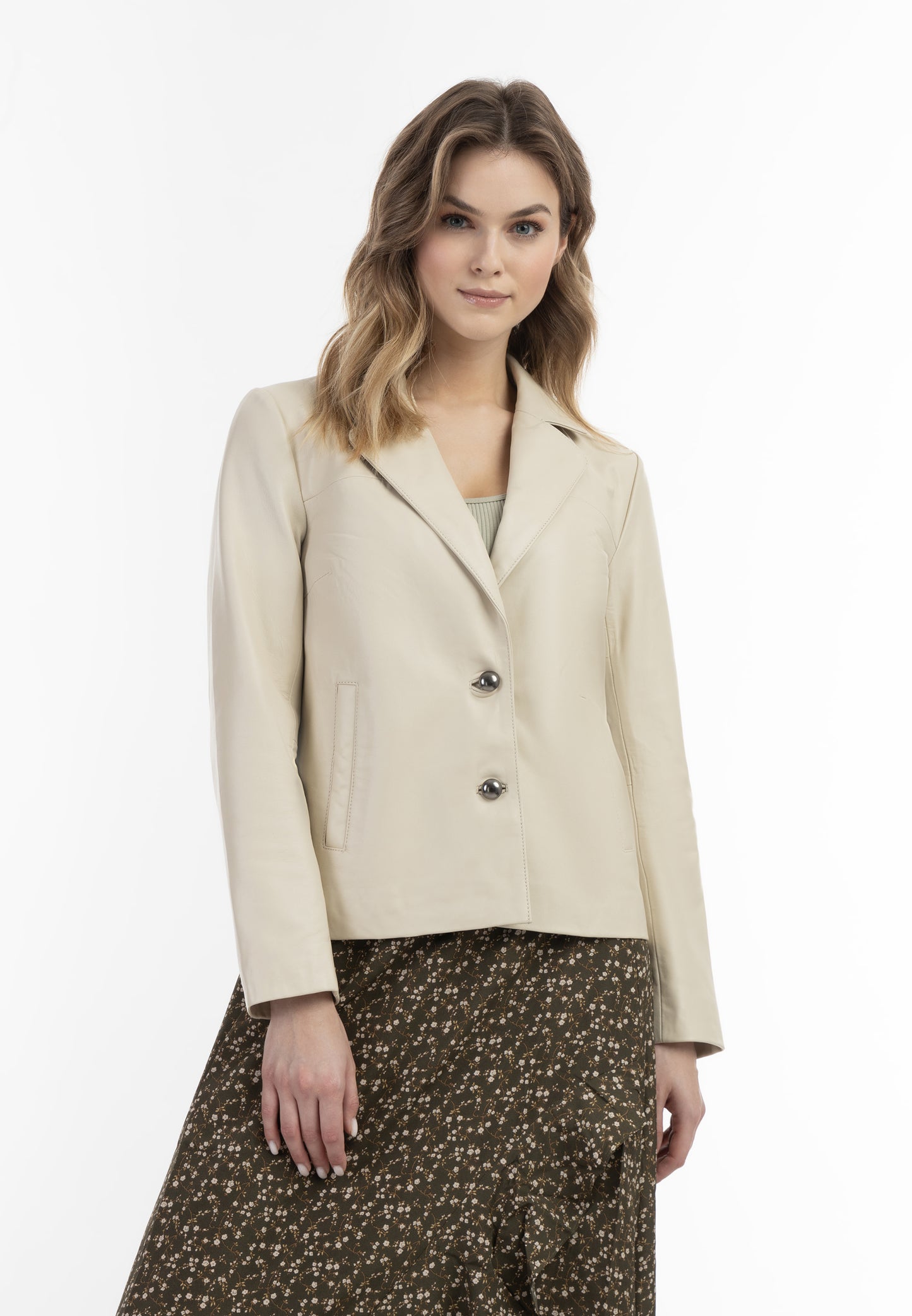 DreiMaster Vintage women's leather blazer