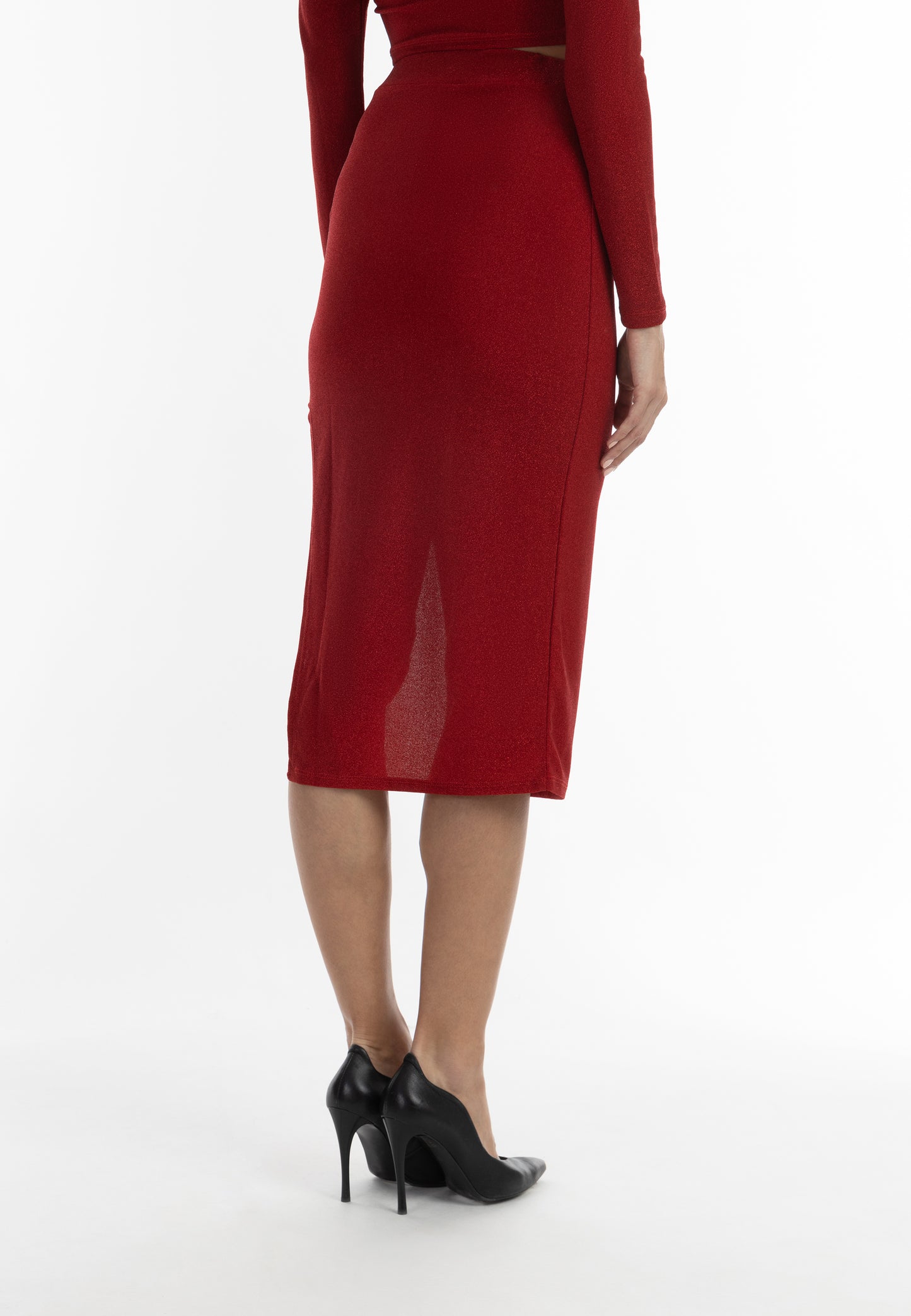 faina women's pencil skirt in a glitter look