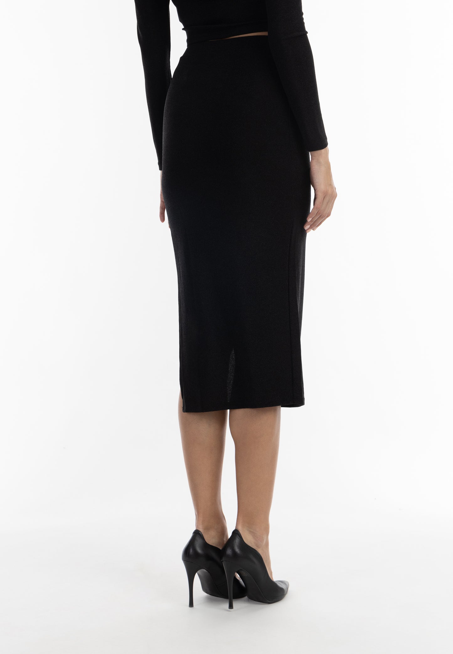 faina women's pencil skirt in a glitter look