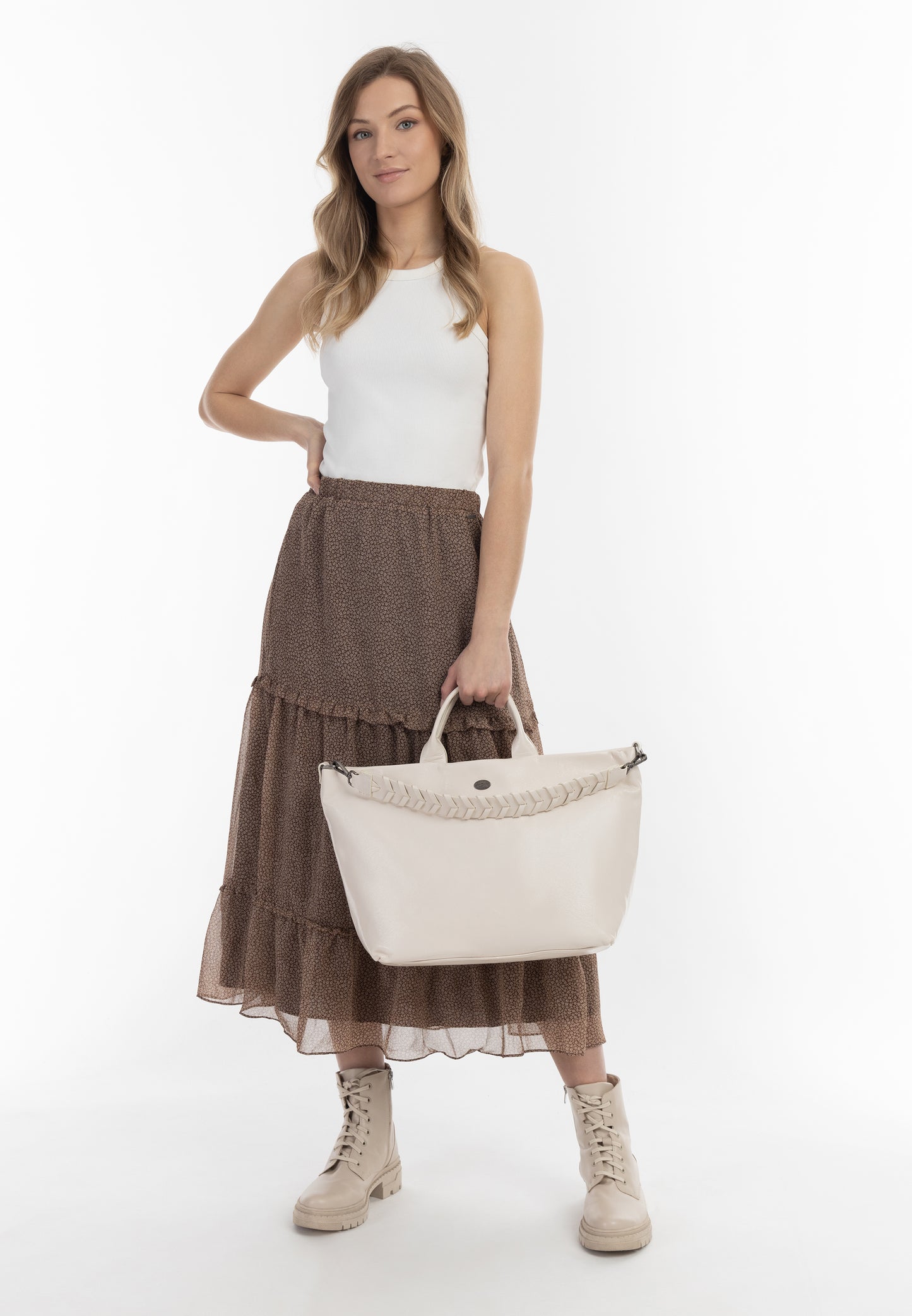 DreiMaster Vintage women's leather shopper