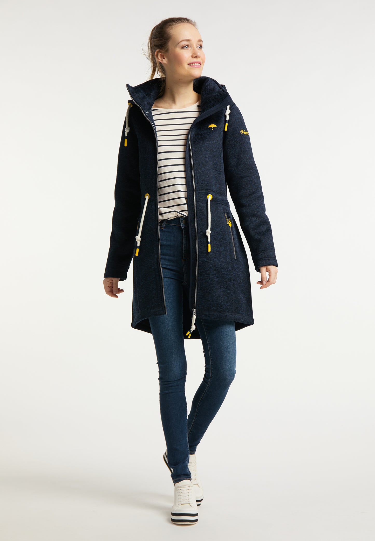 Schmuddelwedda women's knit fleece coat