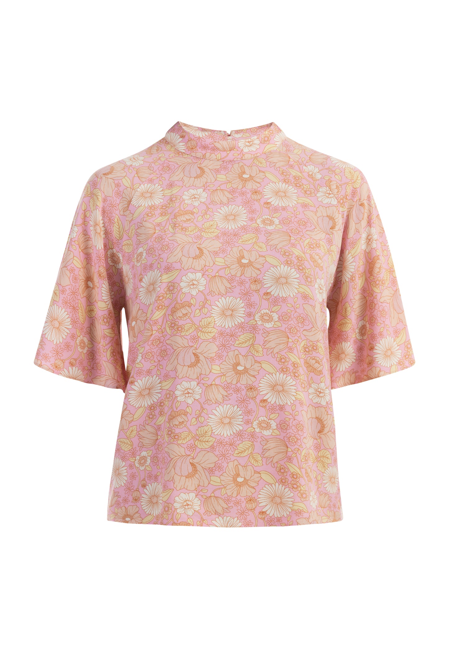 usha women's short sleeve blouse