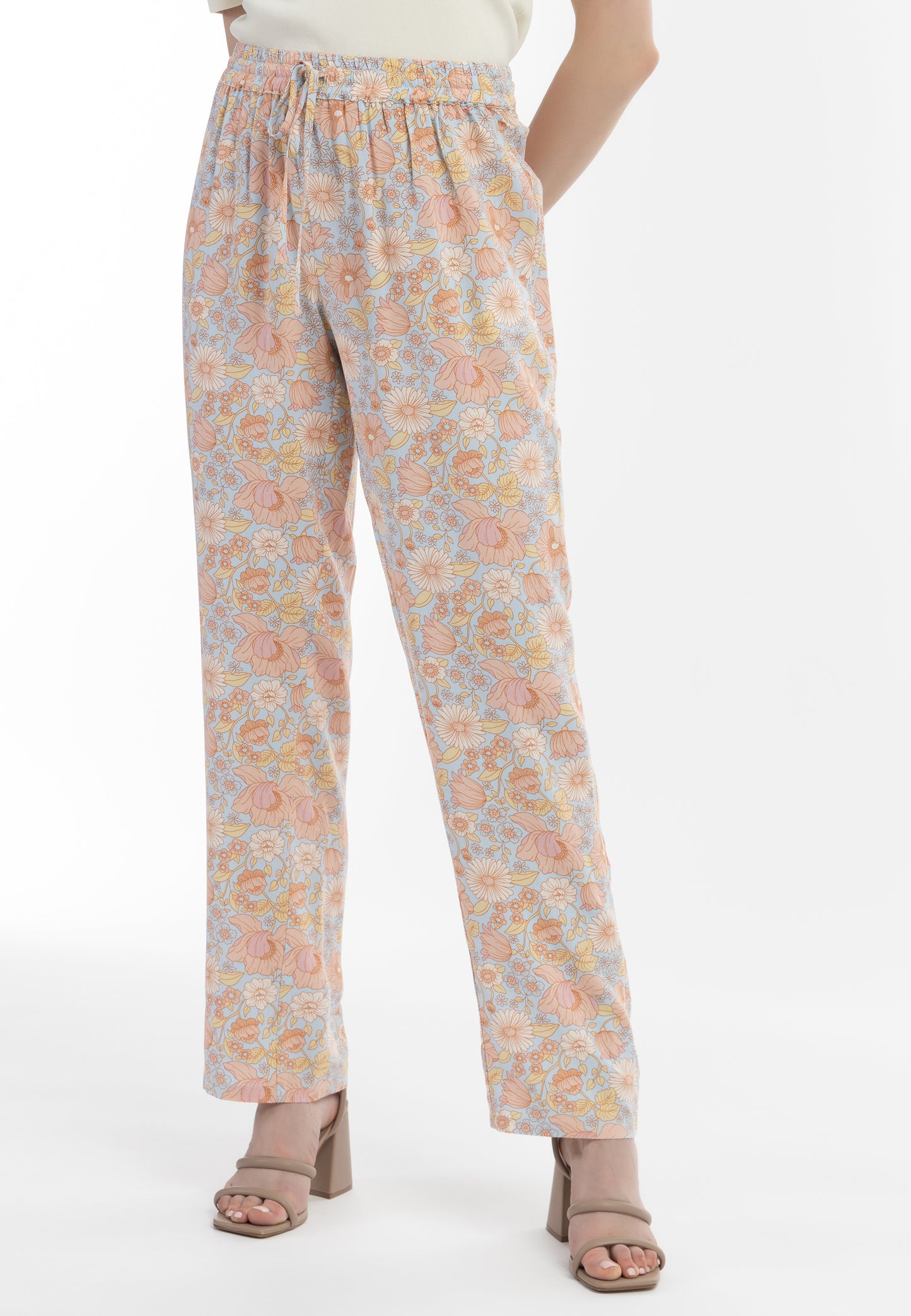 usha women's fabric trousers