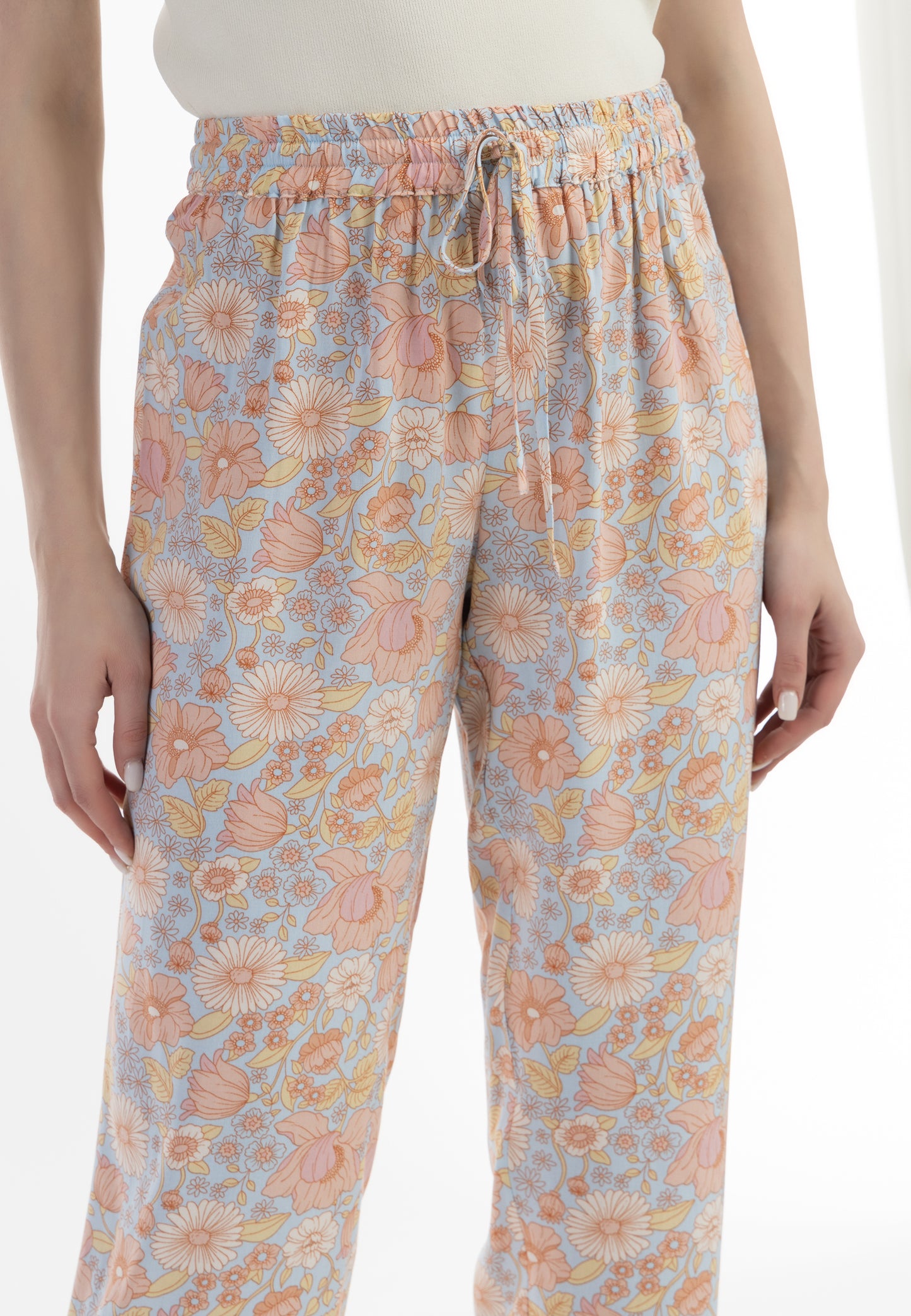 usha women's fabric trousers
