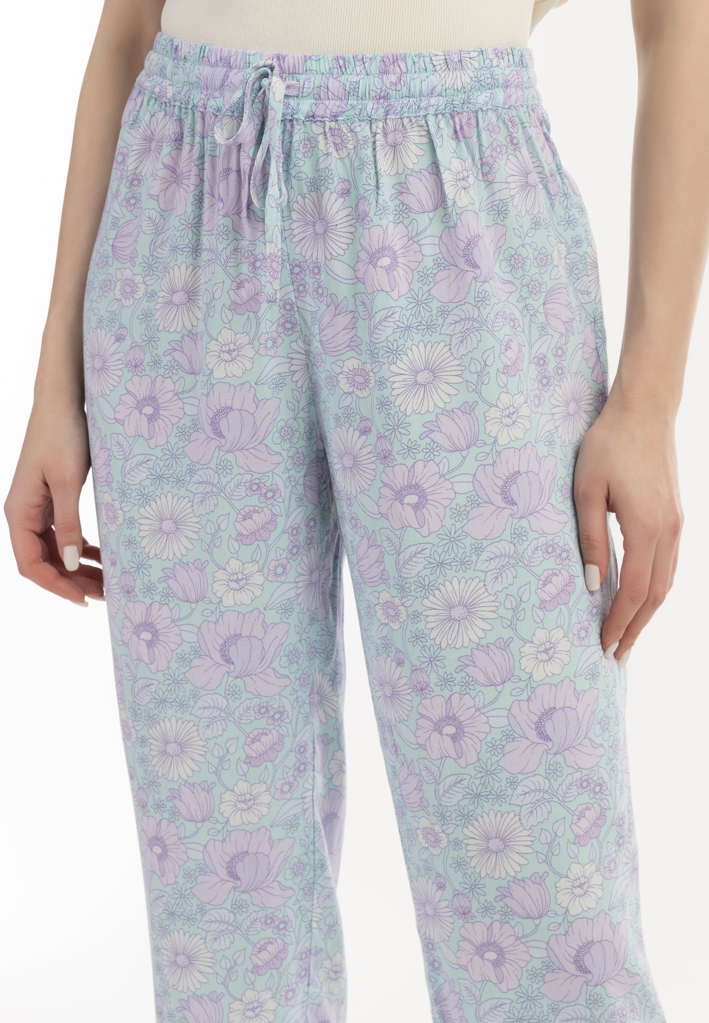 usha women's fabric trousers