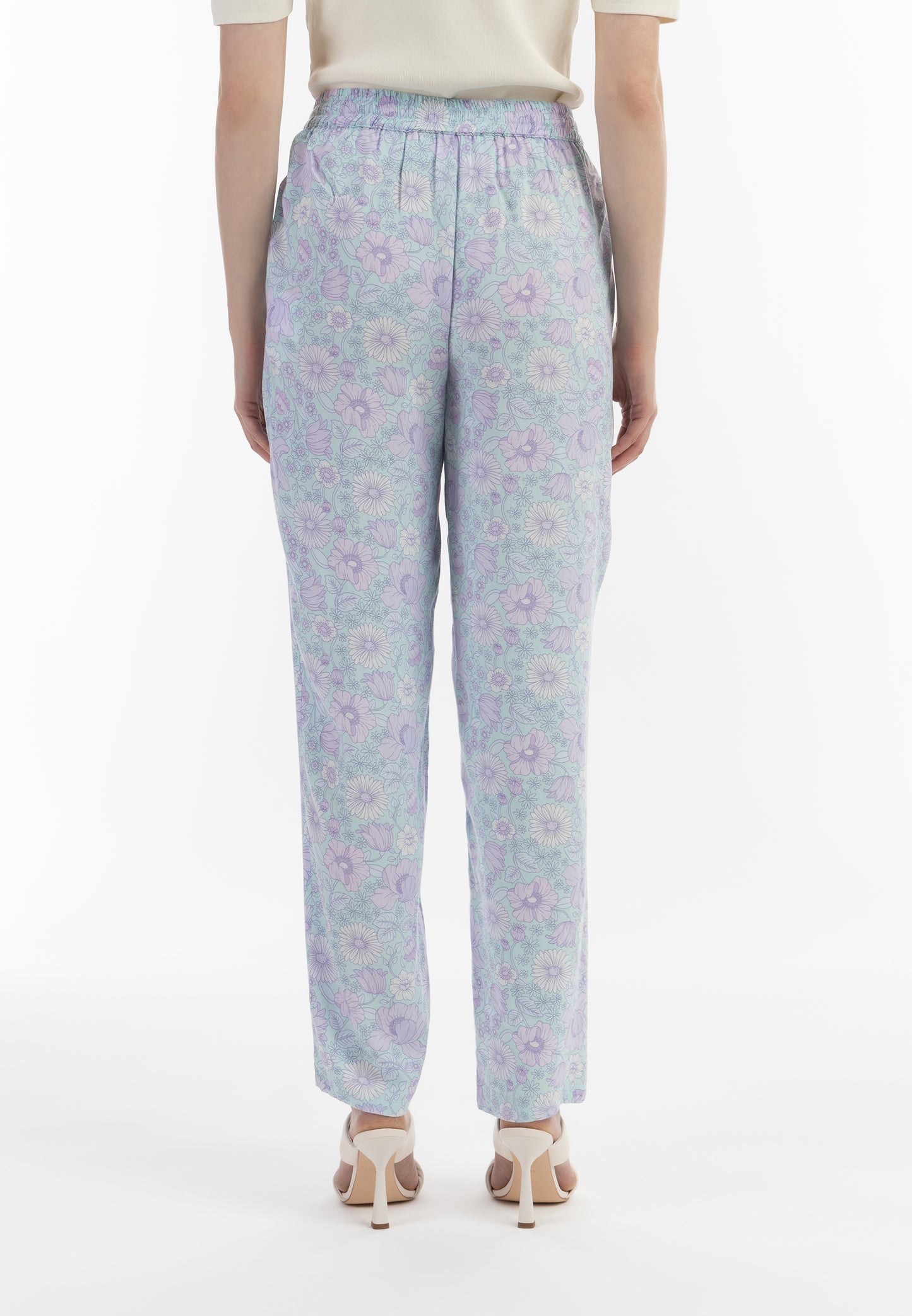 usha women's fabric trousers