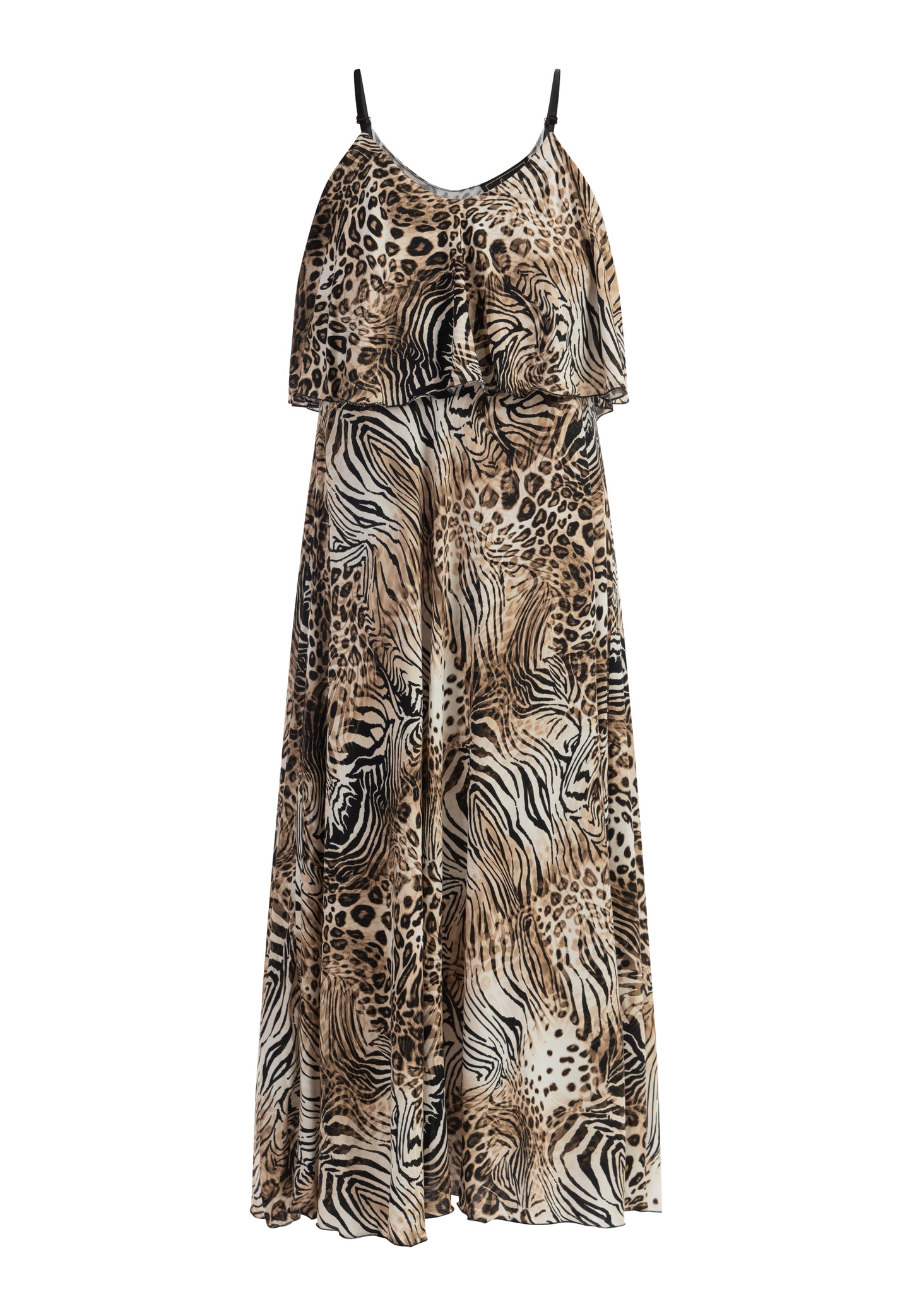 faina women's animal print maxi dress