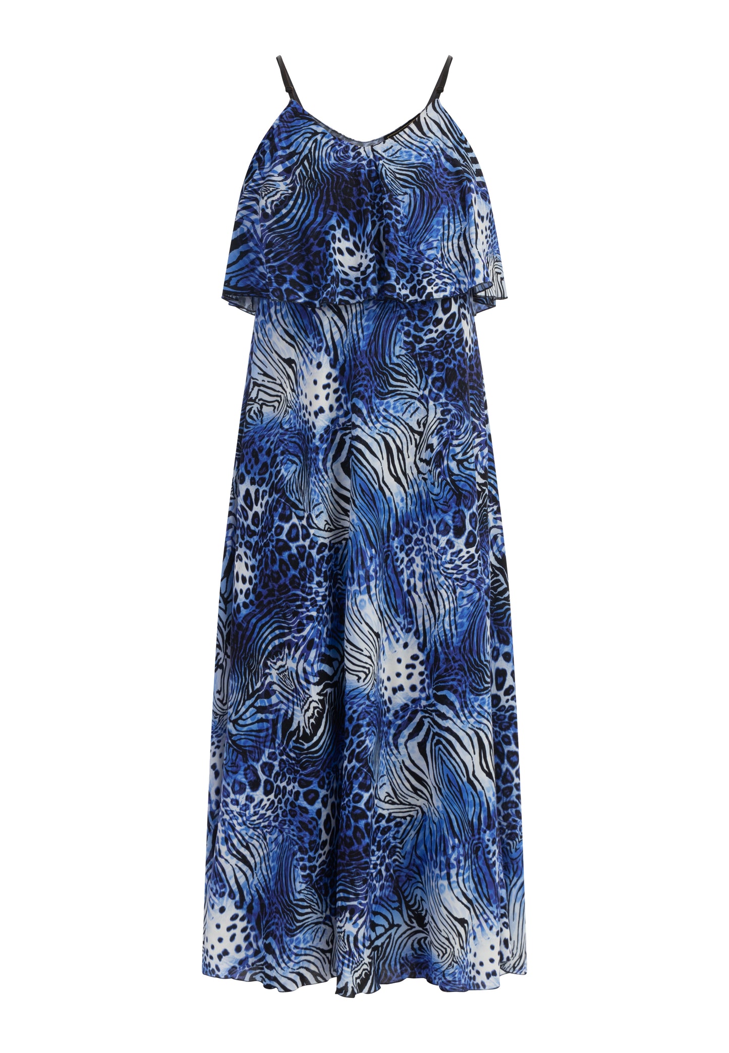 faina women's animal print maxi dress