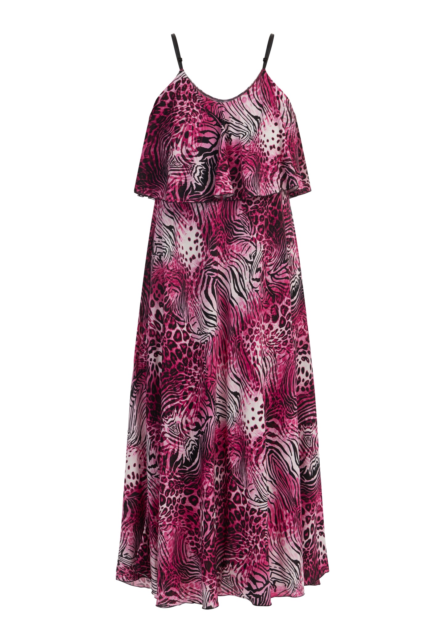 faina women's animal print maxi dress