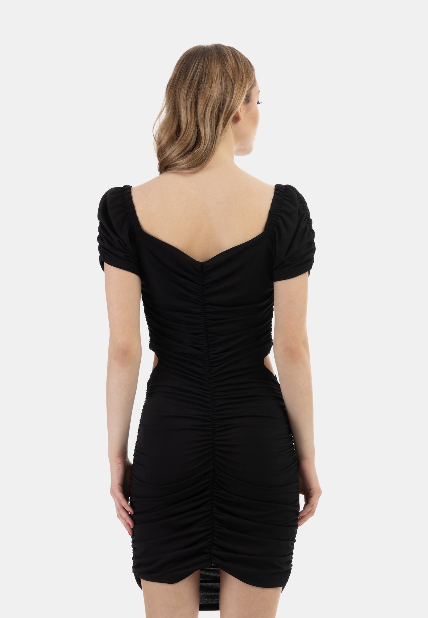 faina women's mini short sleeve dress