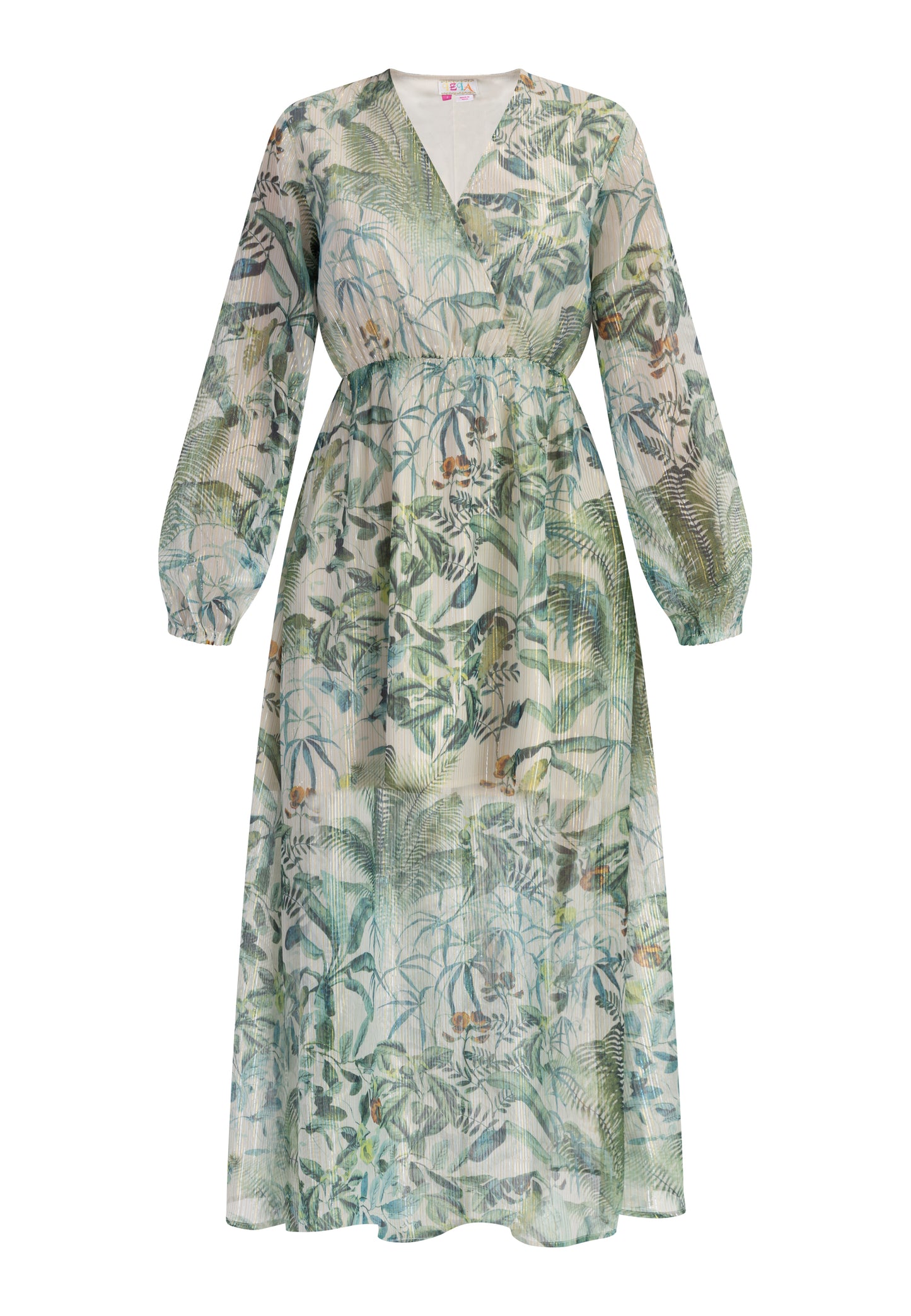 IZIA women's maxi long sleeve dress
