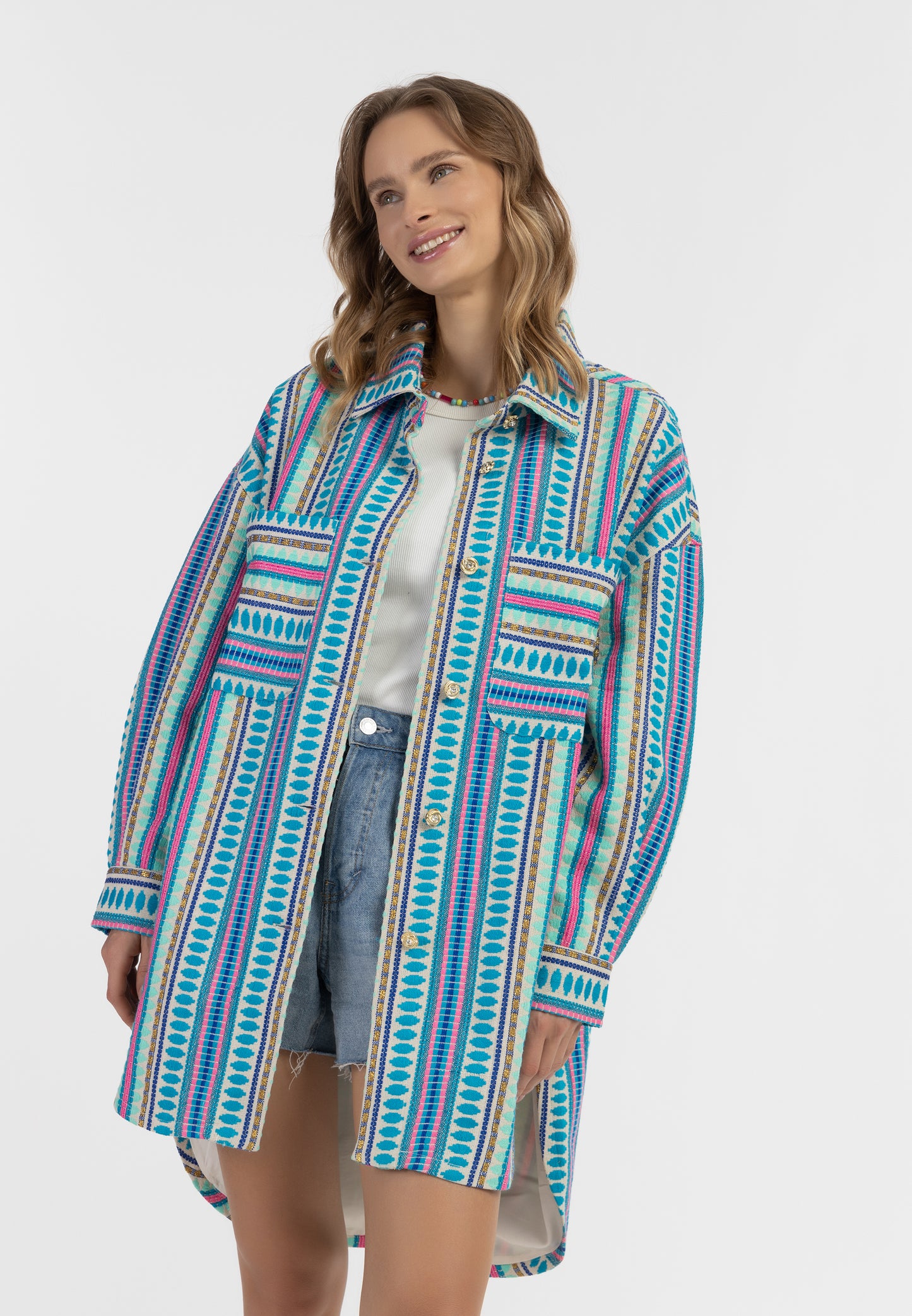 IZIA women's shirt jacket