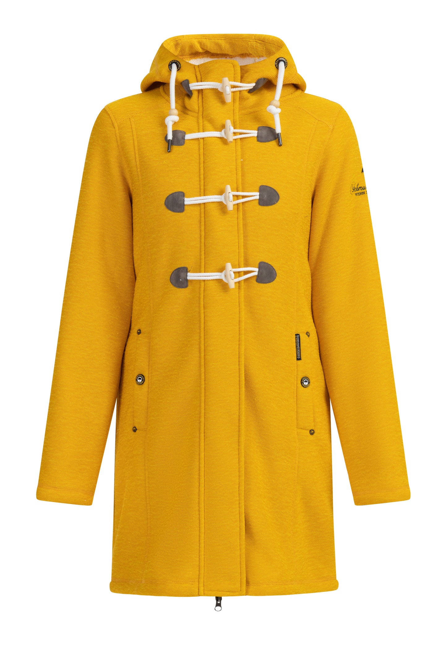 Schmuddelwedda women's knit fleece duffle coat