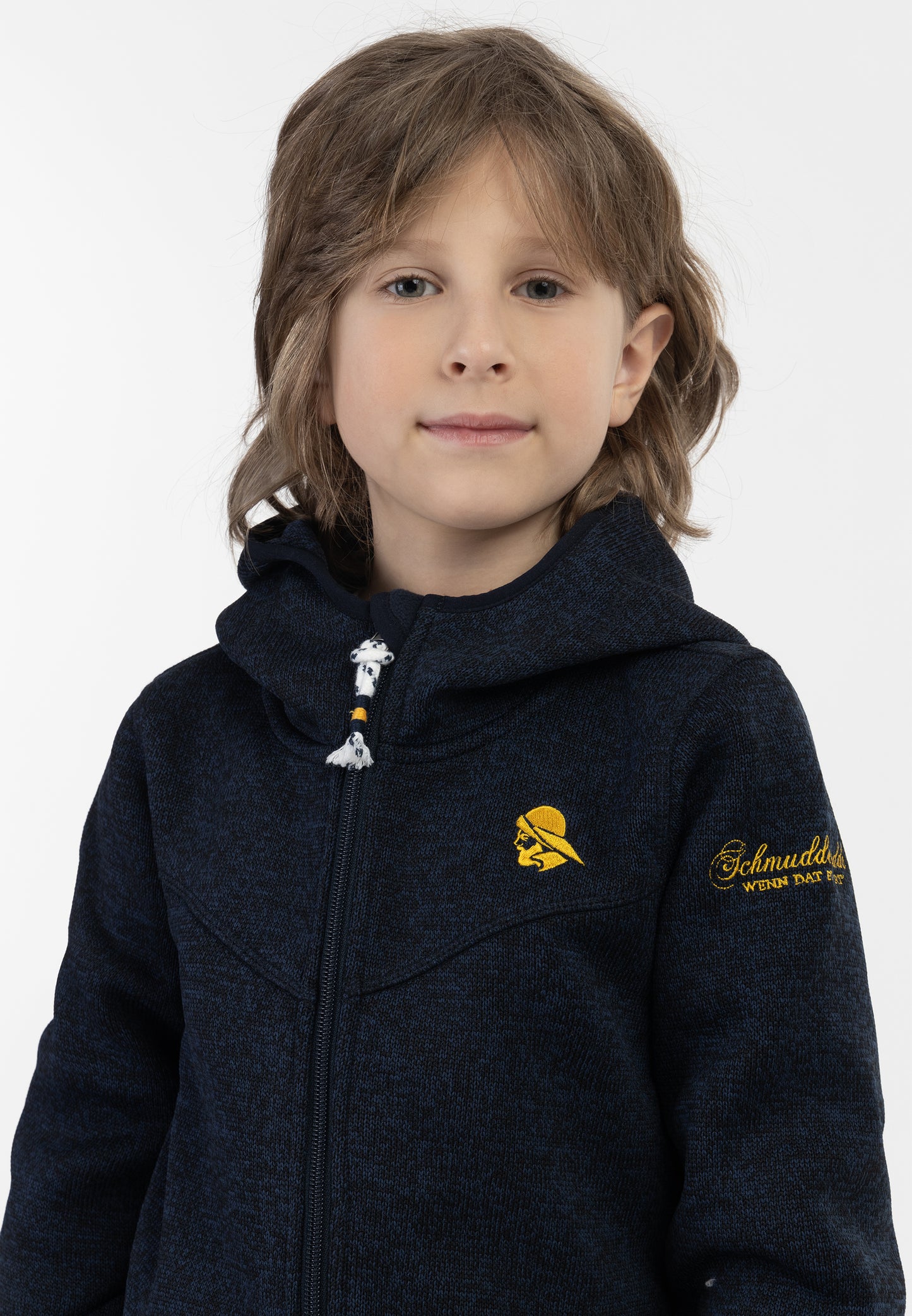 Schmuddelwedda men's Boys knitted fleece jacket