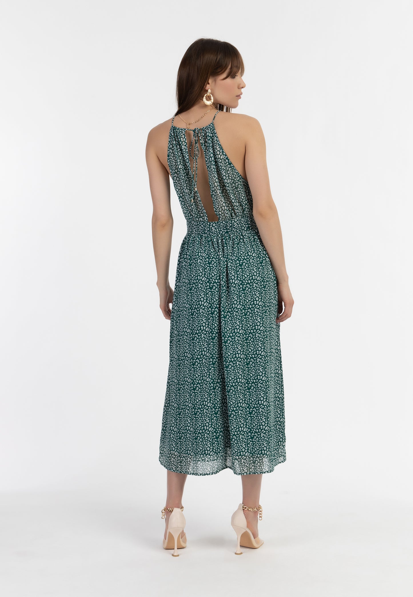 faina women's chiffon midi dress