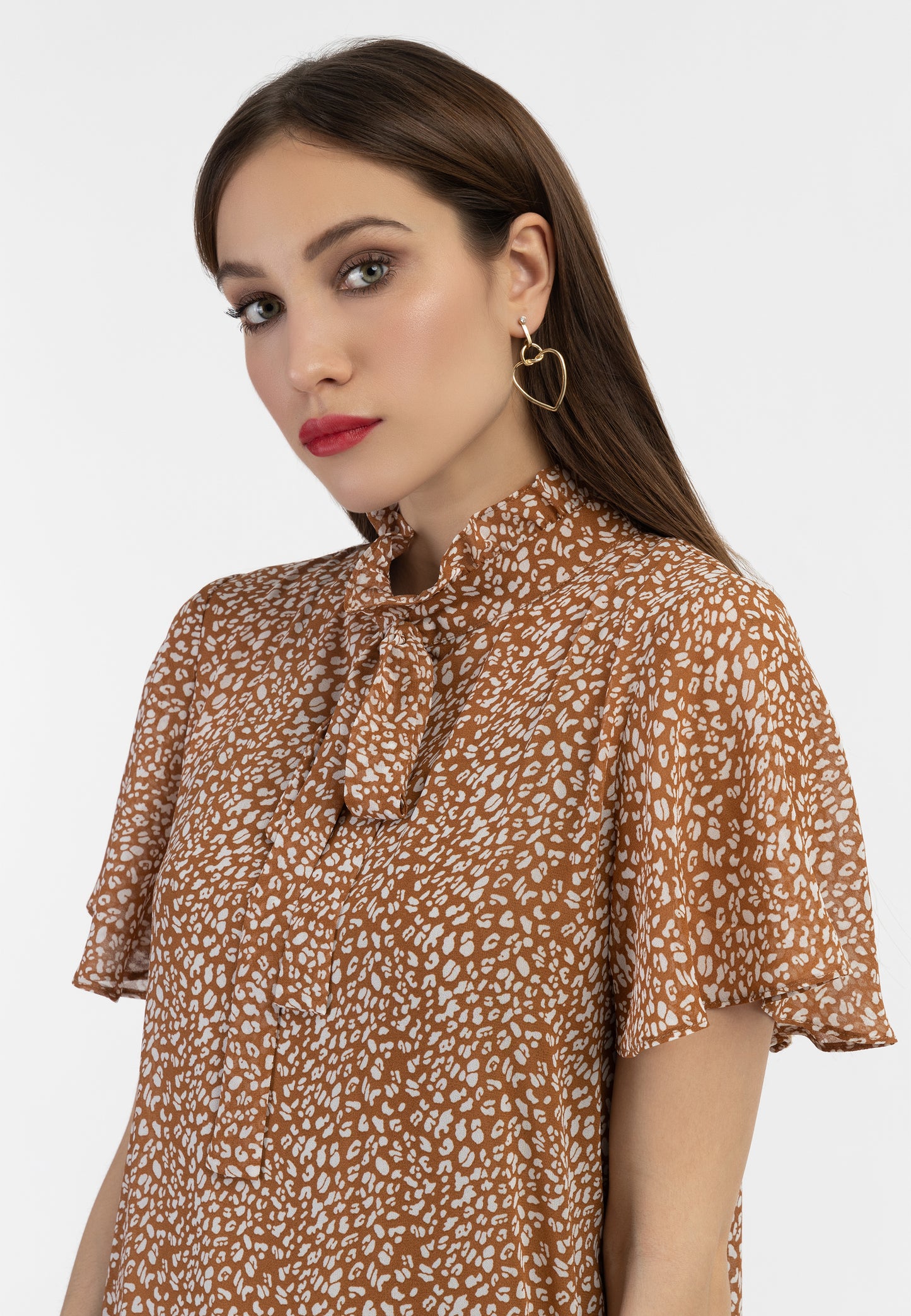 faina women's chiffon midi dress