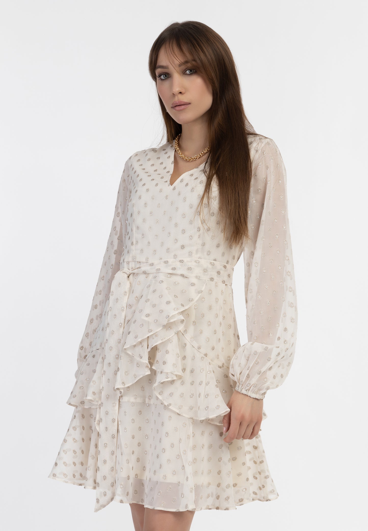 faina women's dress with embroidery