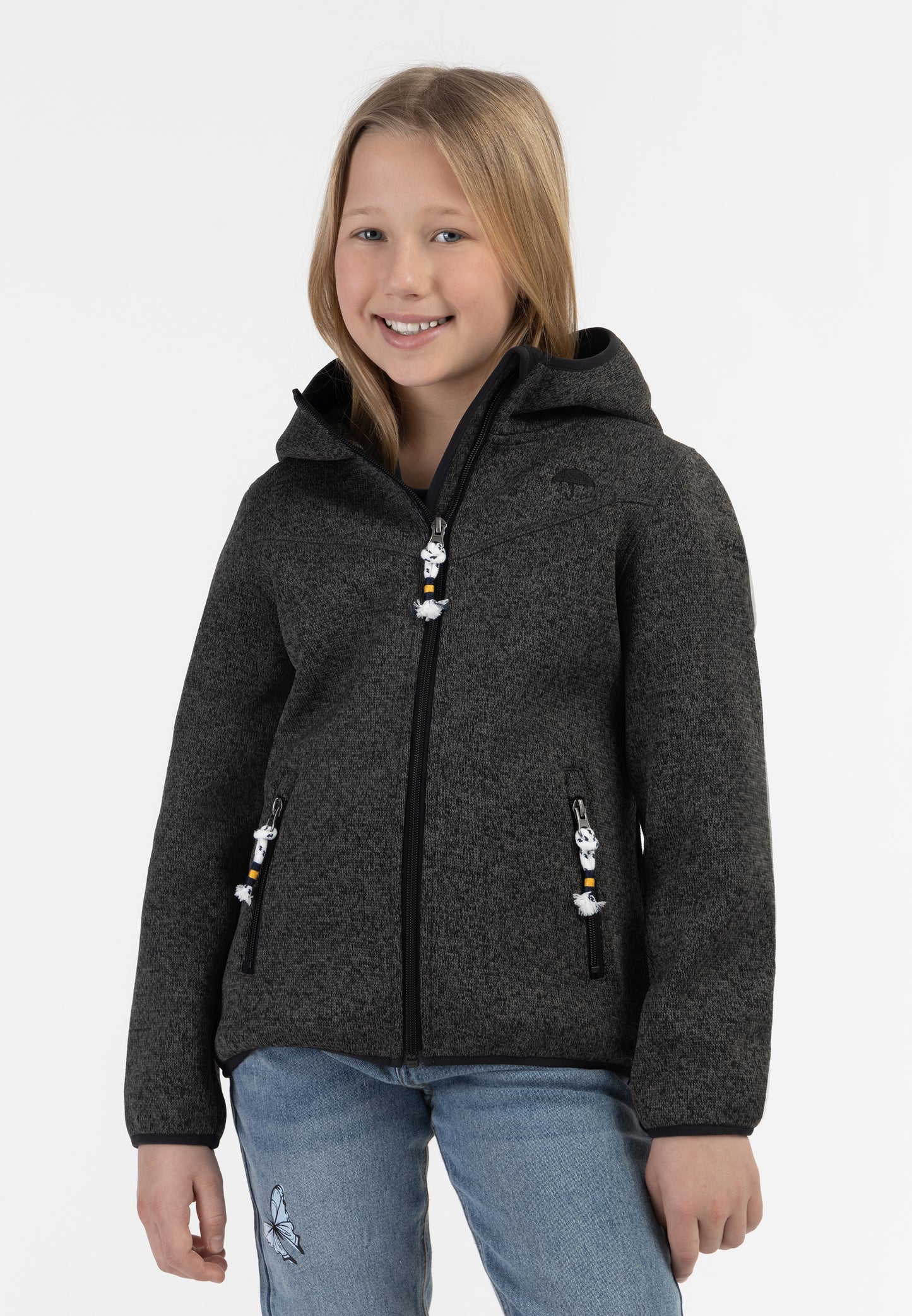 Schmuddelwedda girl's knitted fleece blouson jacket