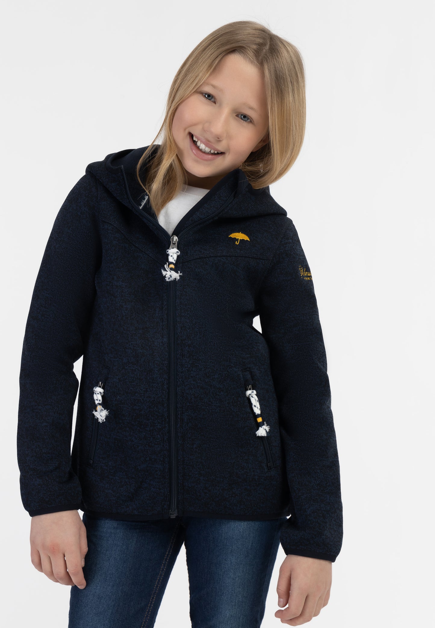 Schmuddelwedda girl's knitted fleece blouson jacket