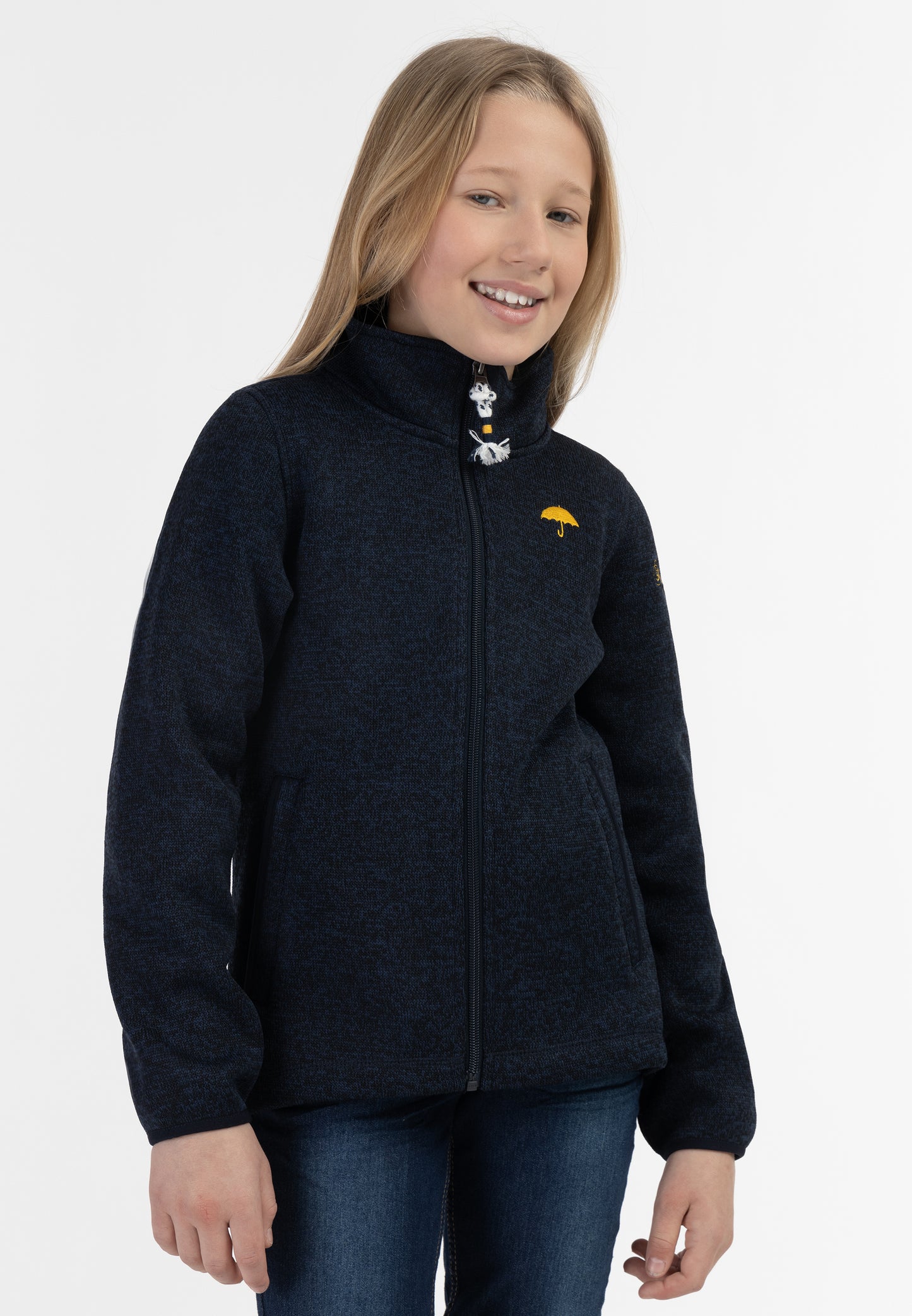 Schmuddelwedda girl's knitted fleece jacket