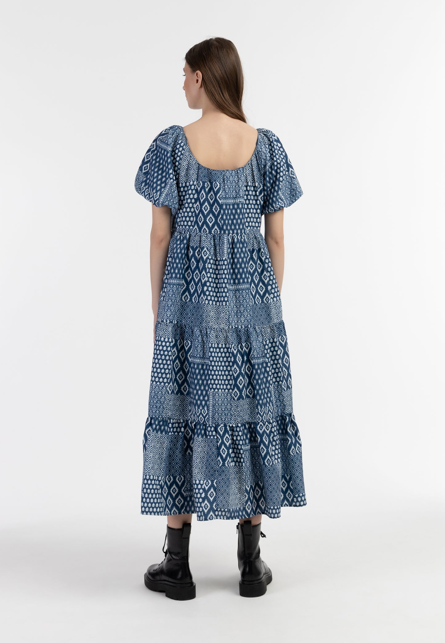 DreiMaster Vintage women's short sleeve maxi dress