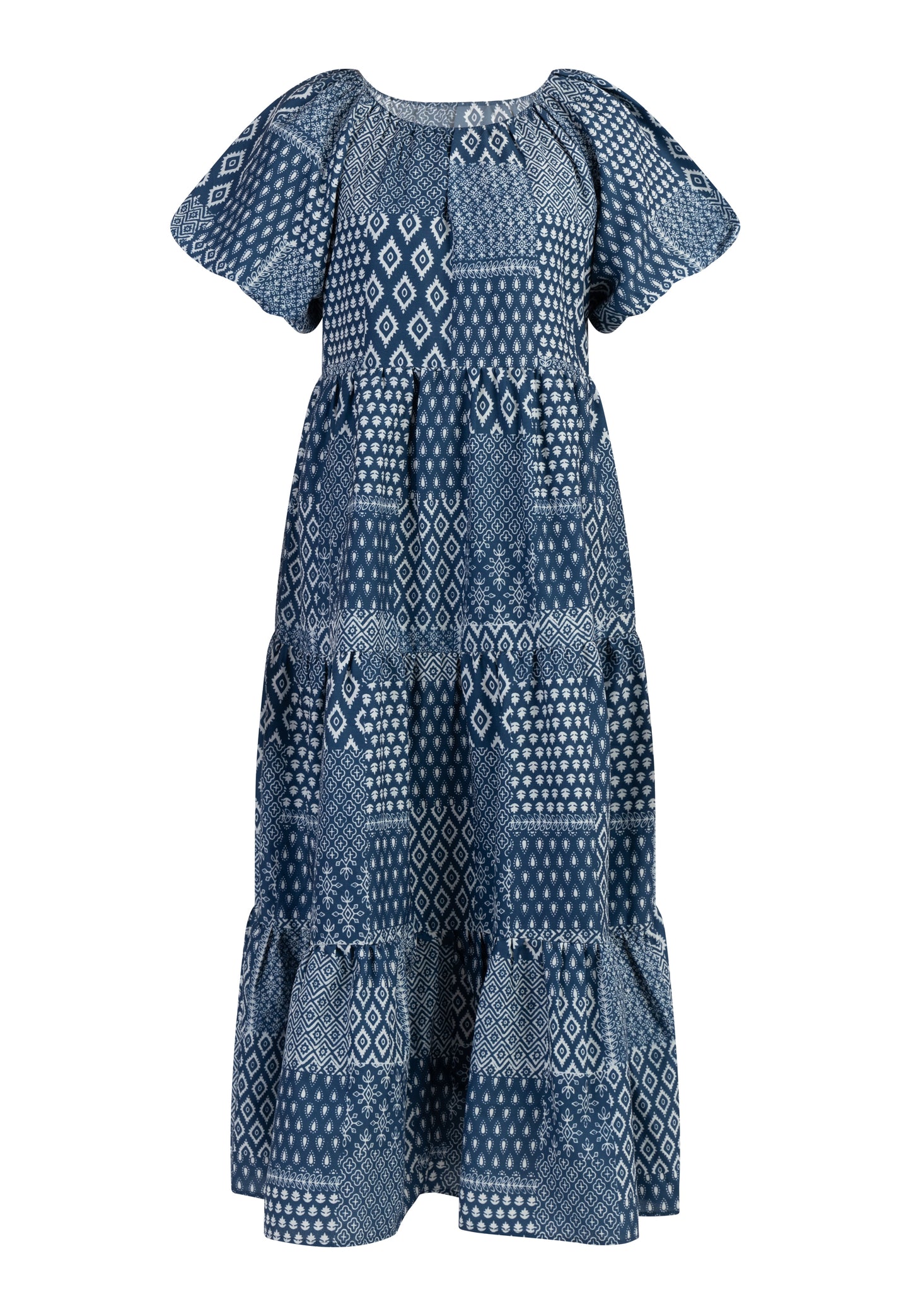 DreiMaster Vintage women's short sleeve maxi dress
