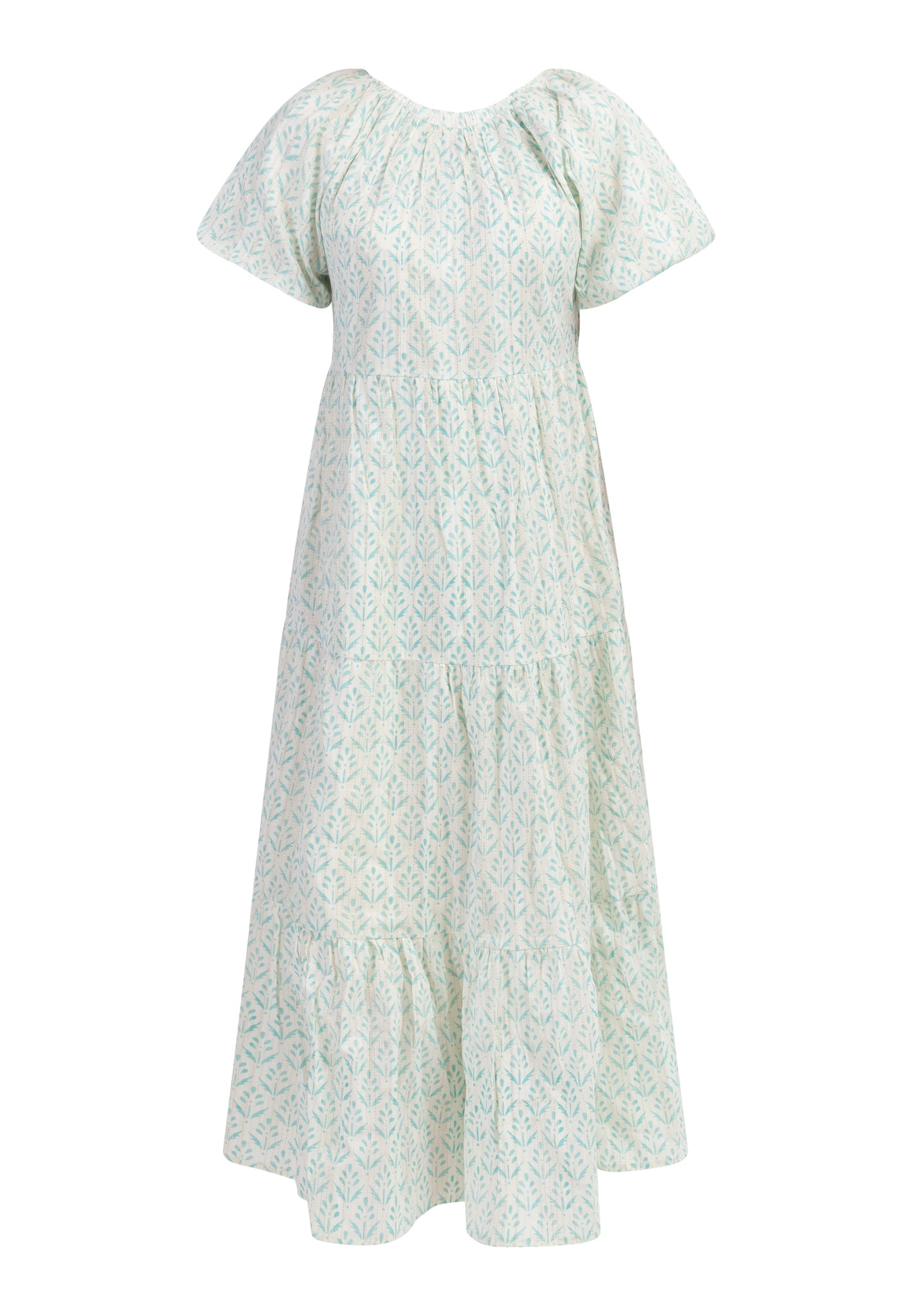 IZIA women's short sleeve maxi dress