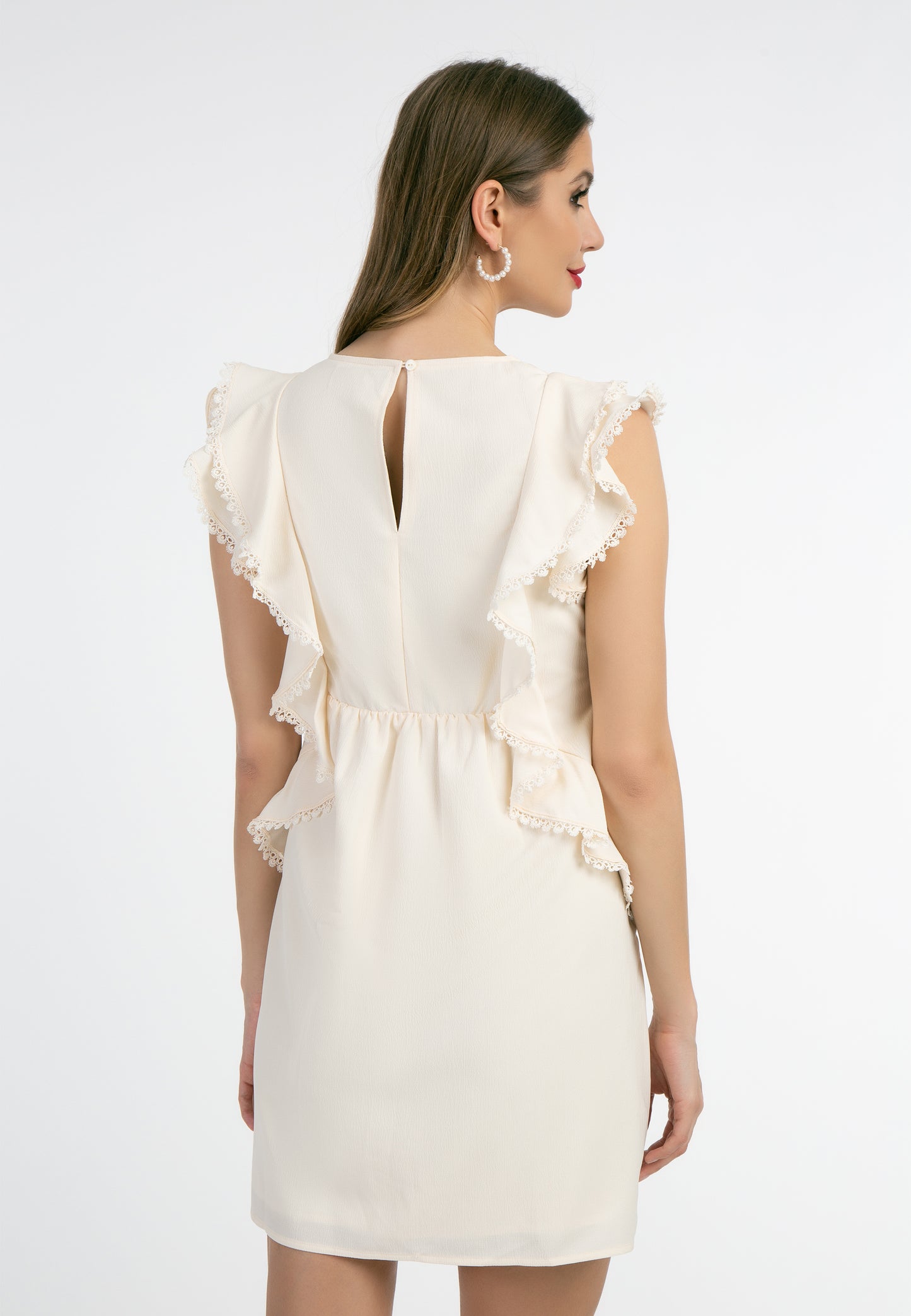 faina women's mini dress with ruffles