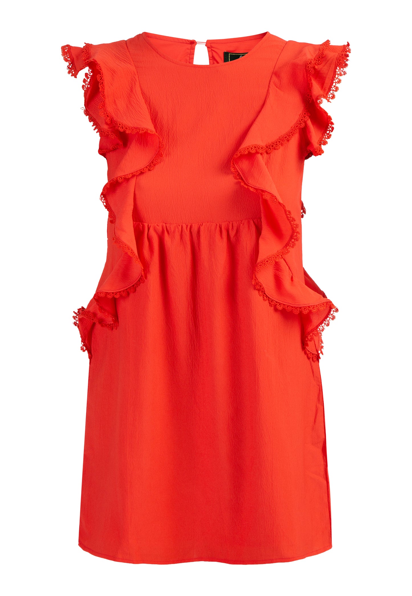 faina women's mini dress with ruffles