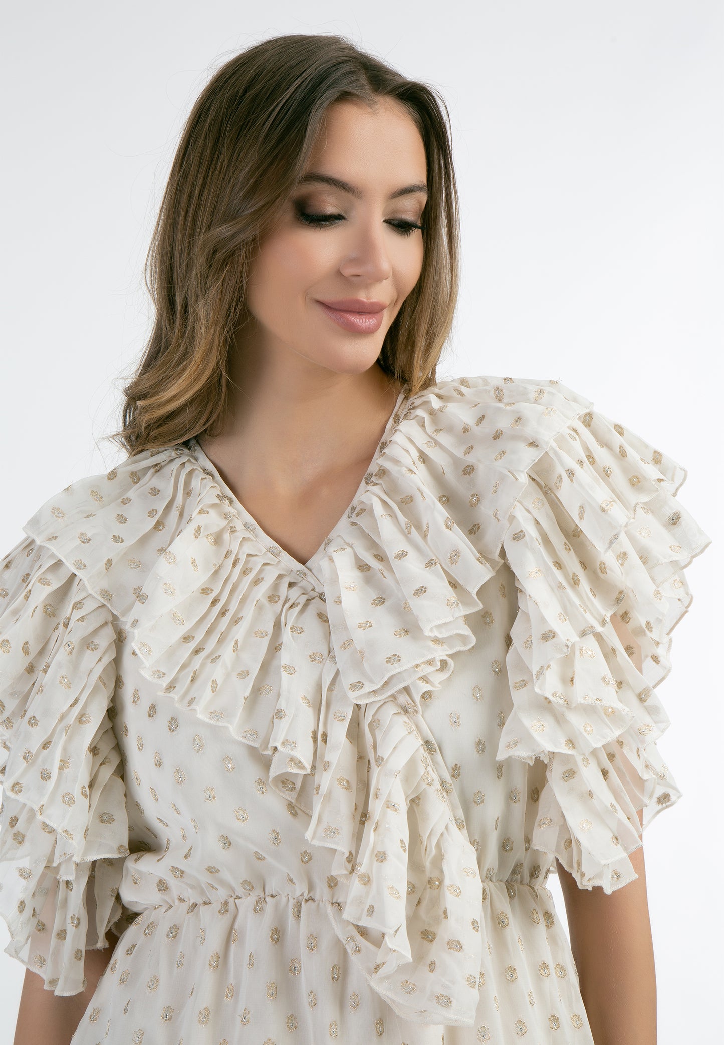 faina women's ruffle dress