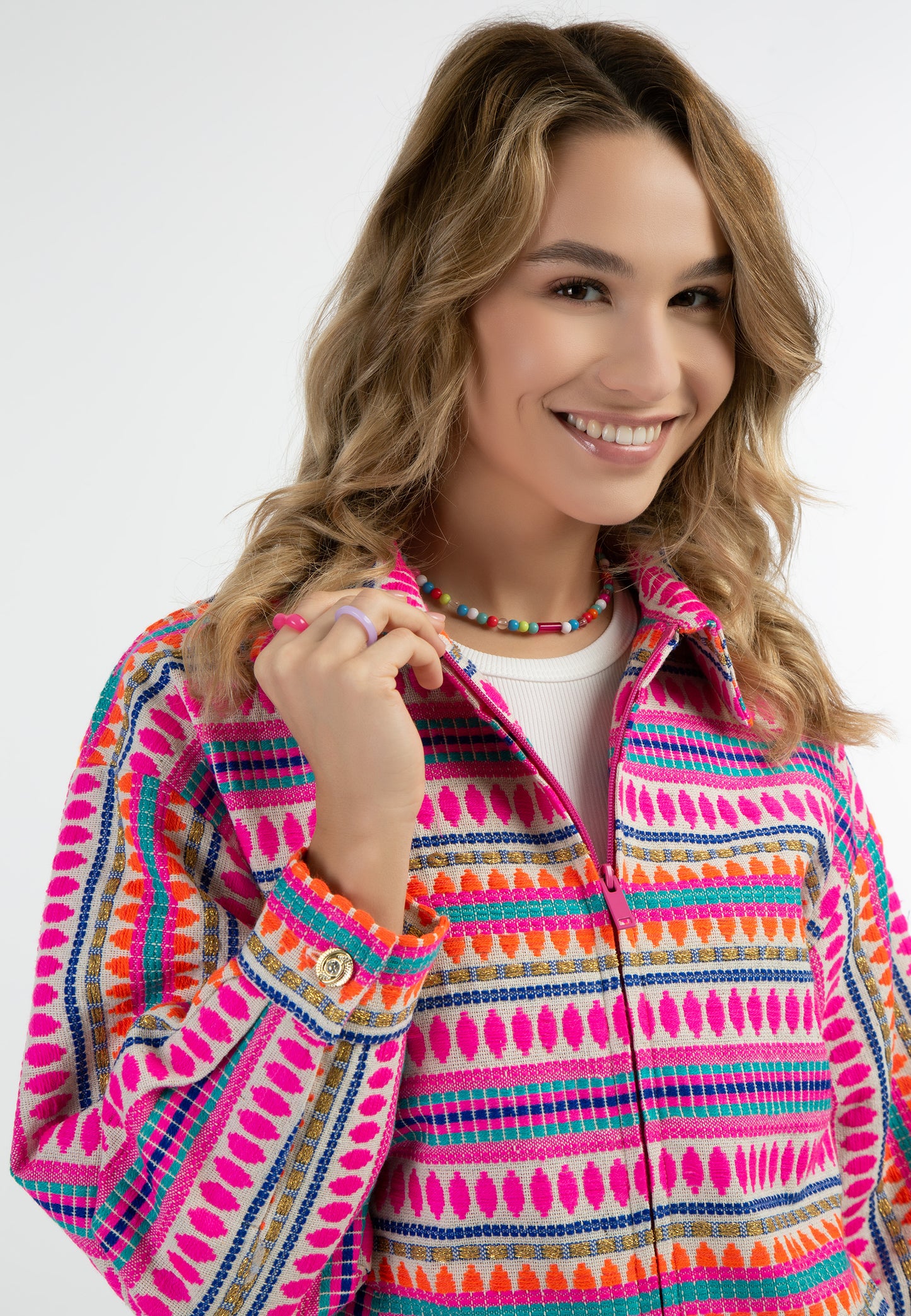 IZIA women's oversized bomber jacket