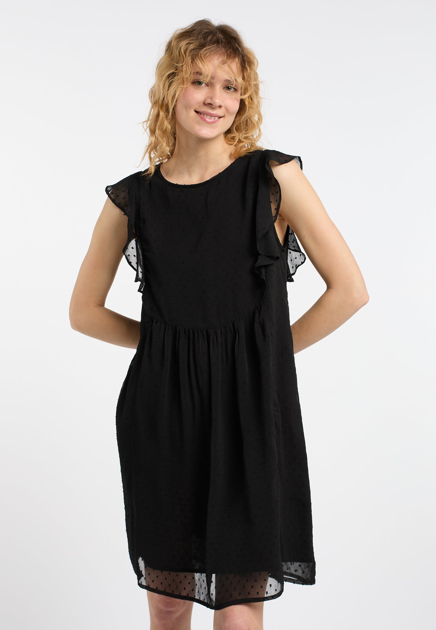 DreiMaster Vintage women's midi dress with ruffles