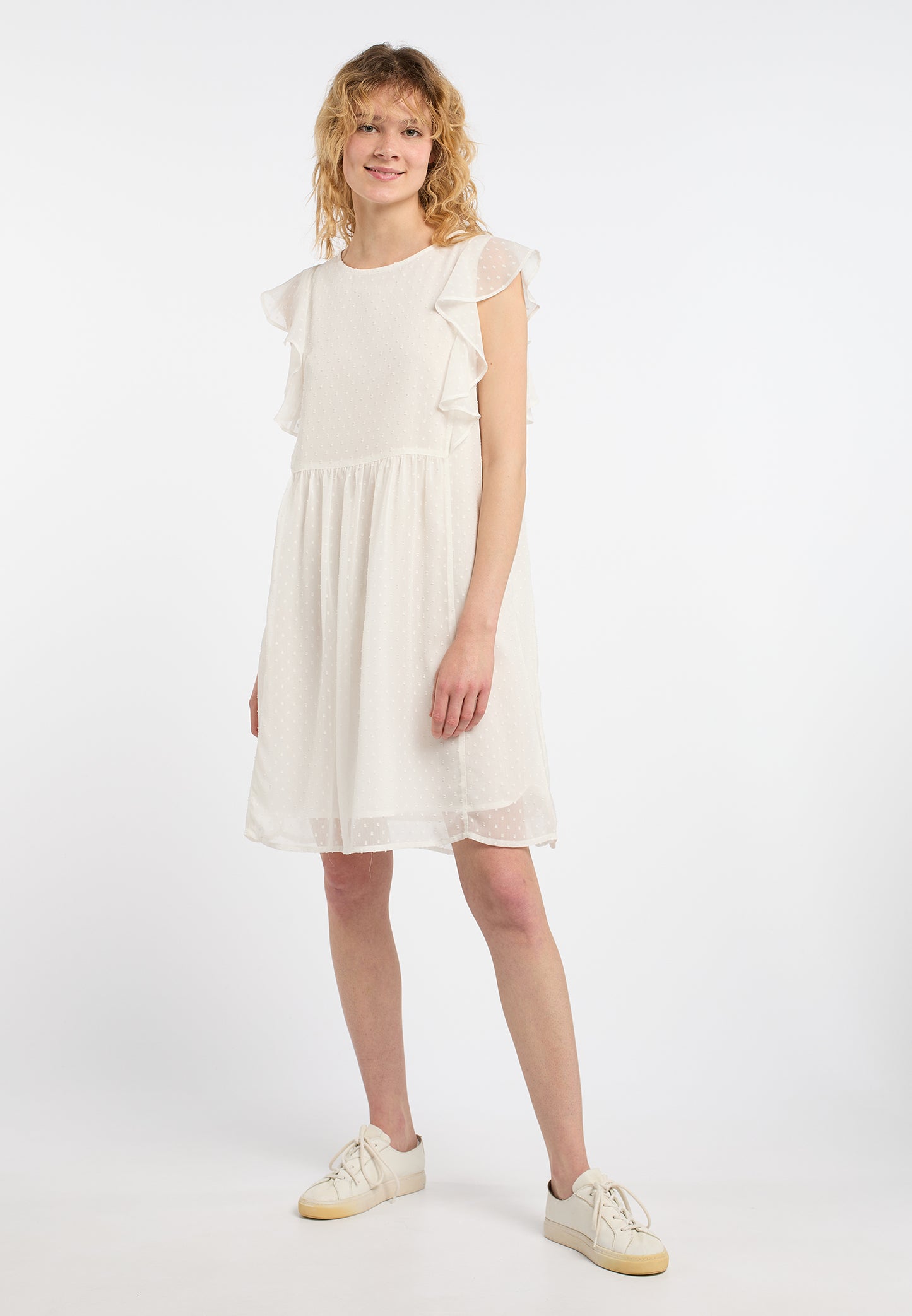 DreiMaster Vintage women's midi dress with ruffles