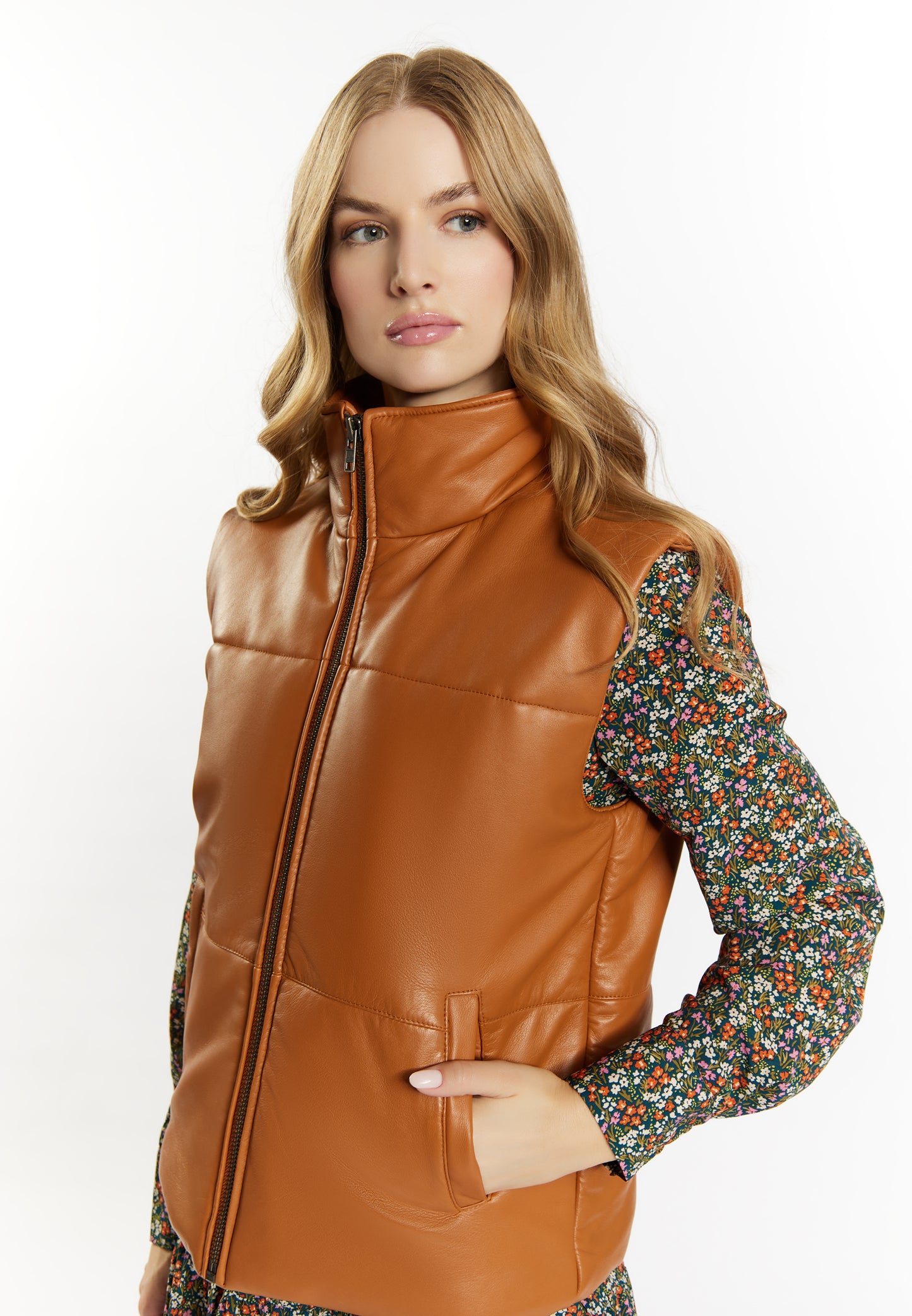 DreiMaster Vintage women's leather vest