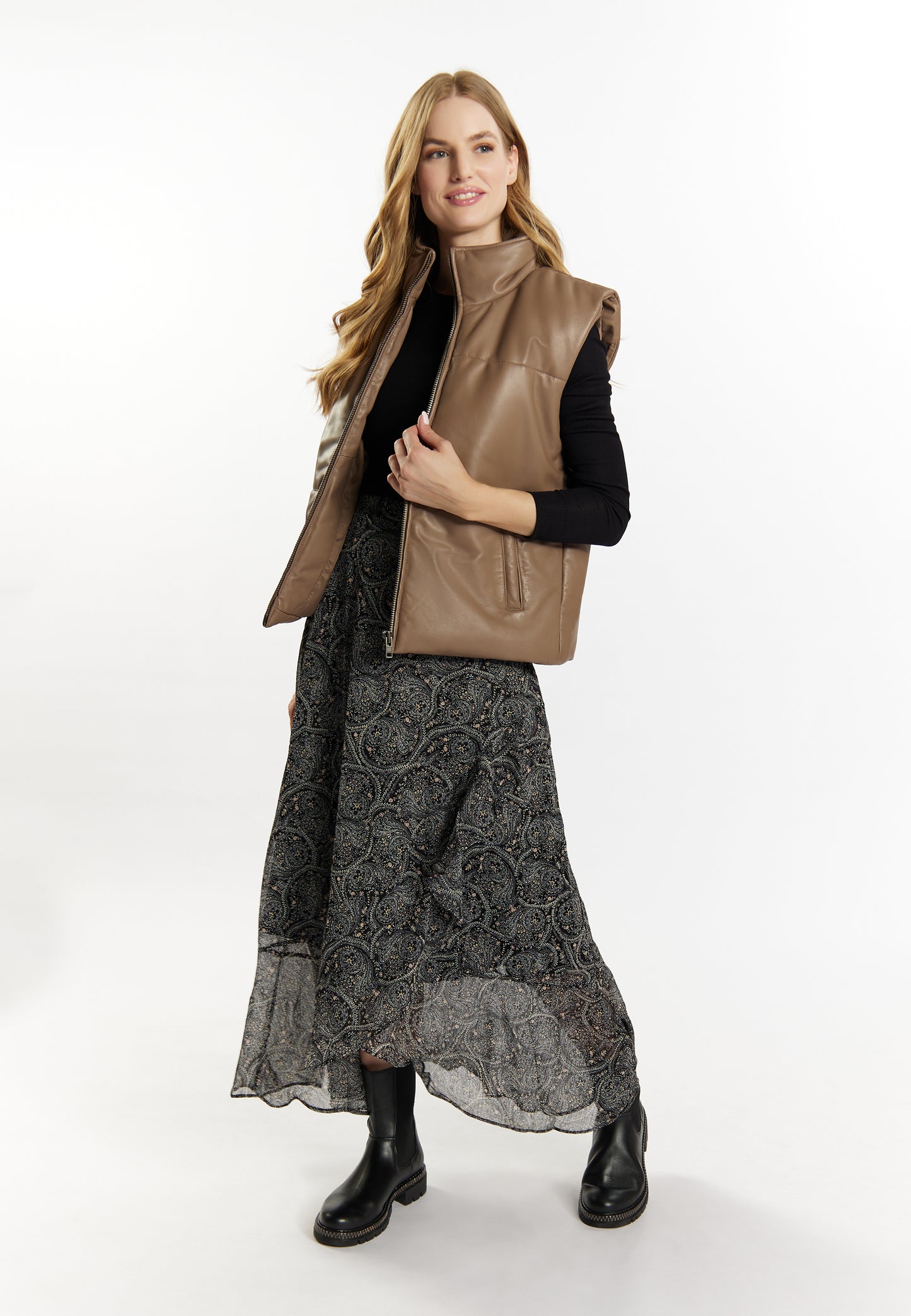 DreiMaster Vintage women's leather vest