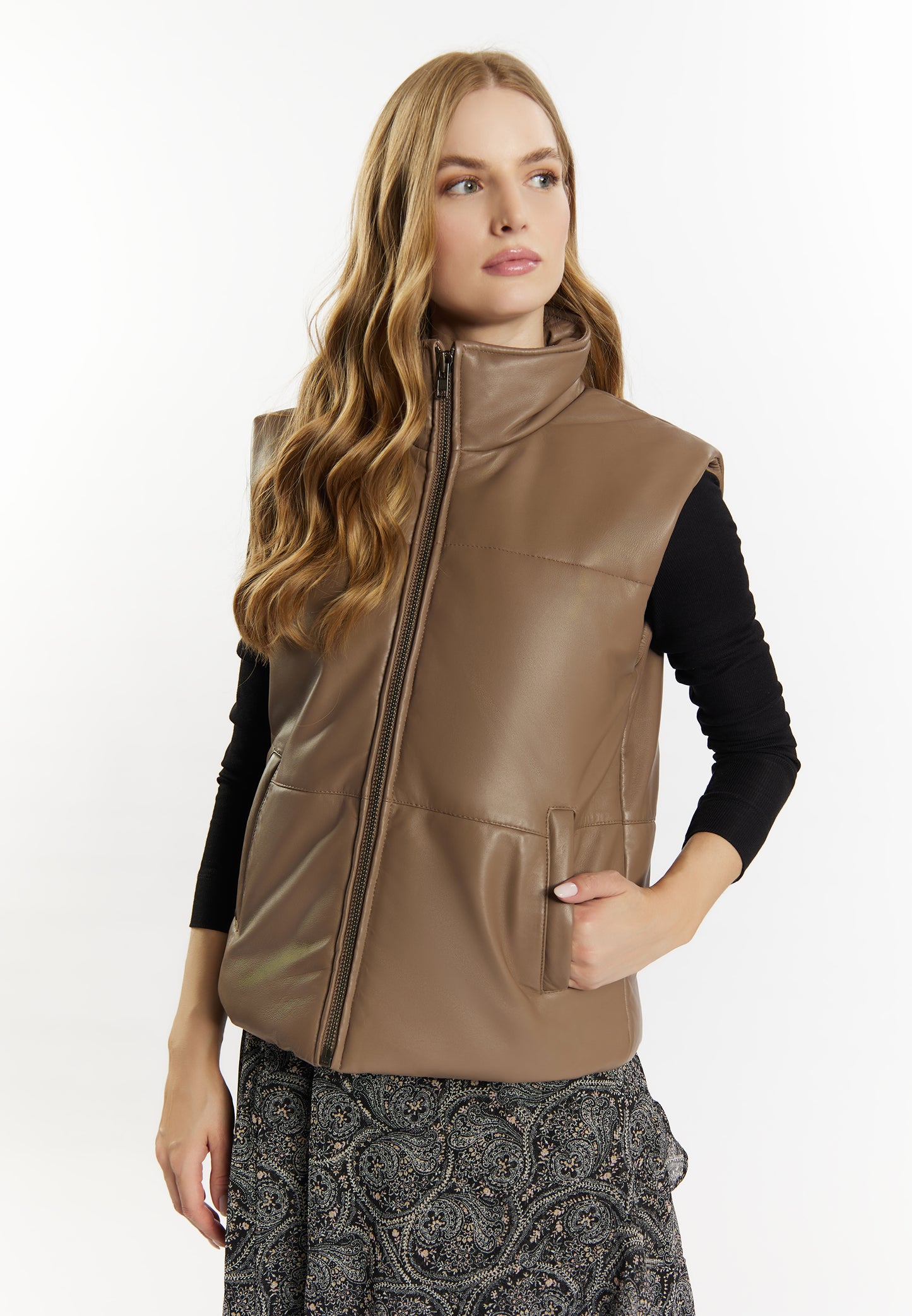DreiMaster Vintage women's leather vest