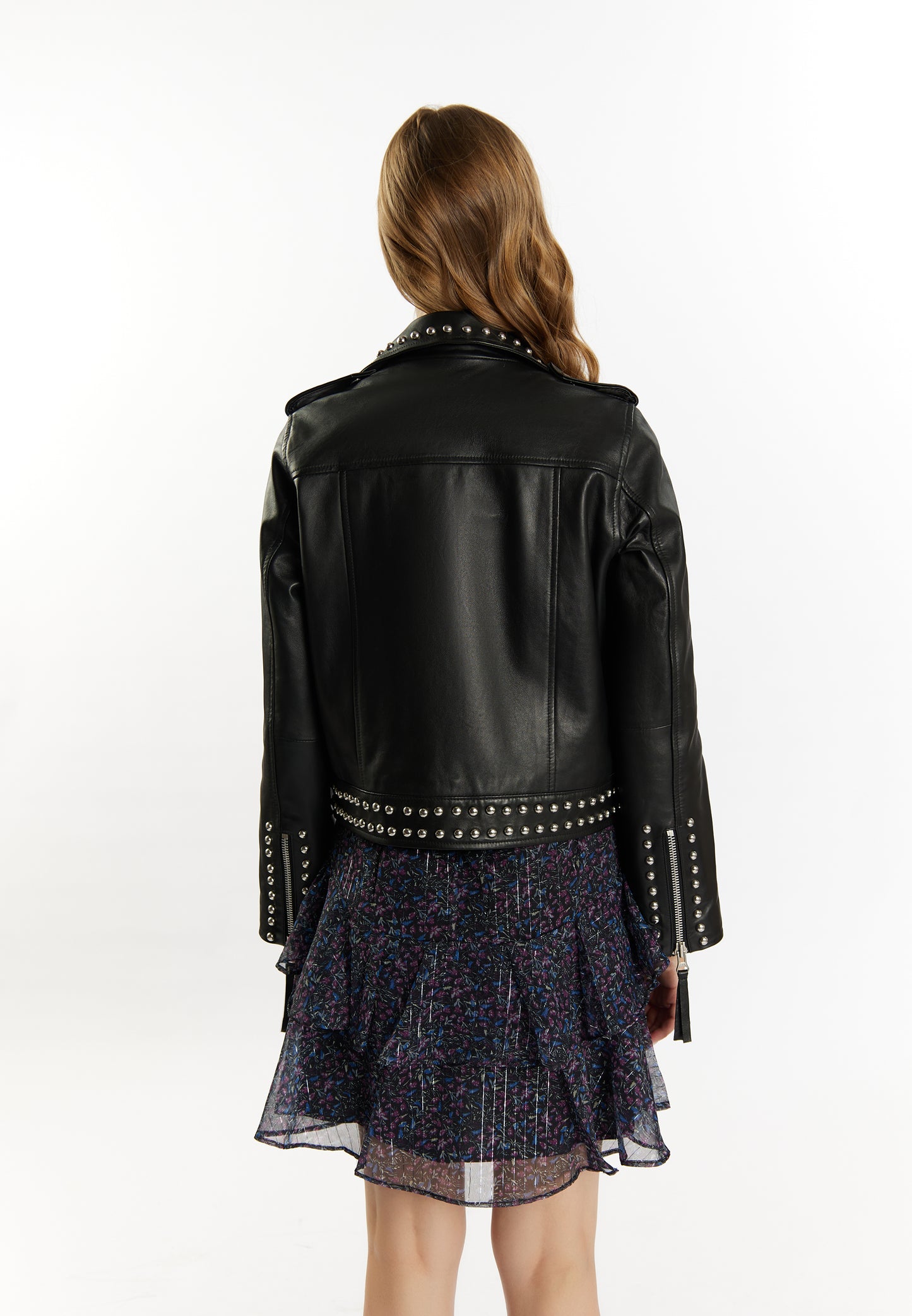 DreiMaster Vintage women's leather biker jacket