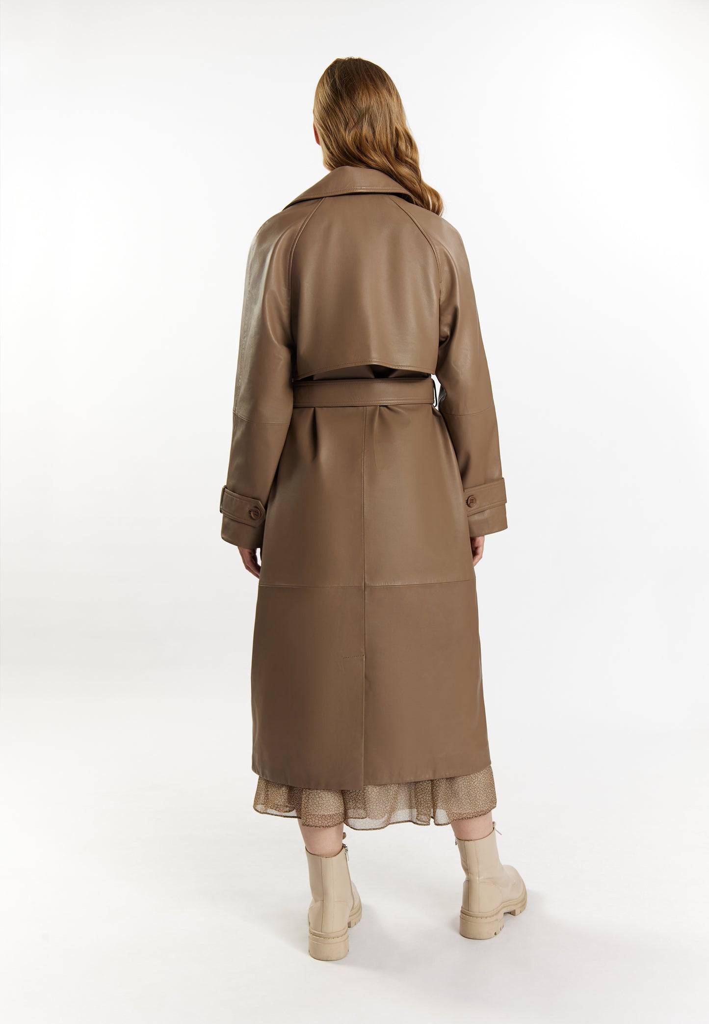 DreiMaster Vintage women's leather trench coat