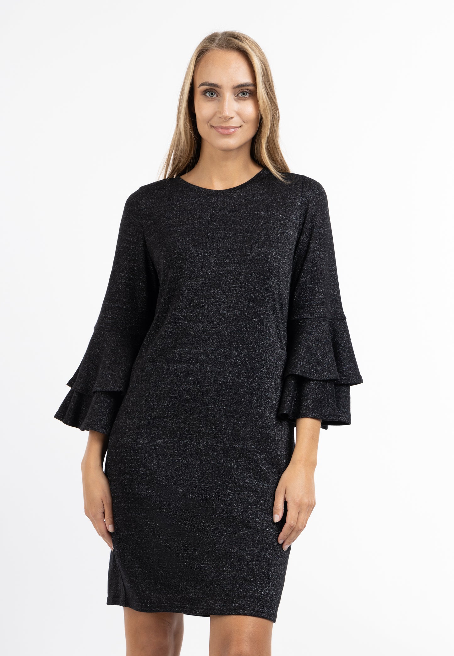 usha women's dress with shiny yarn