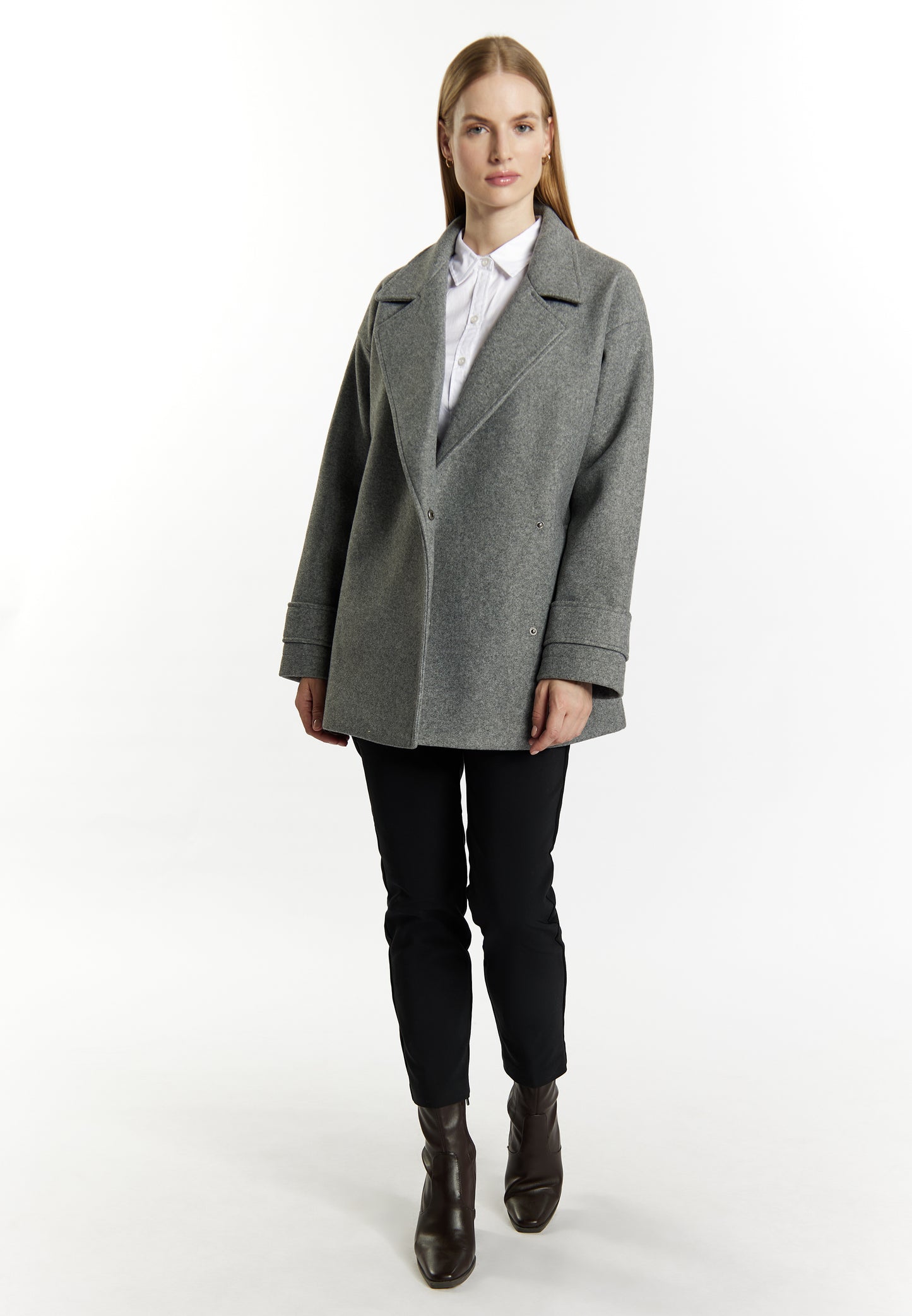 DreiMaster Klassik women's transitional jacket in a wool look