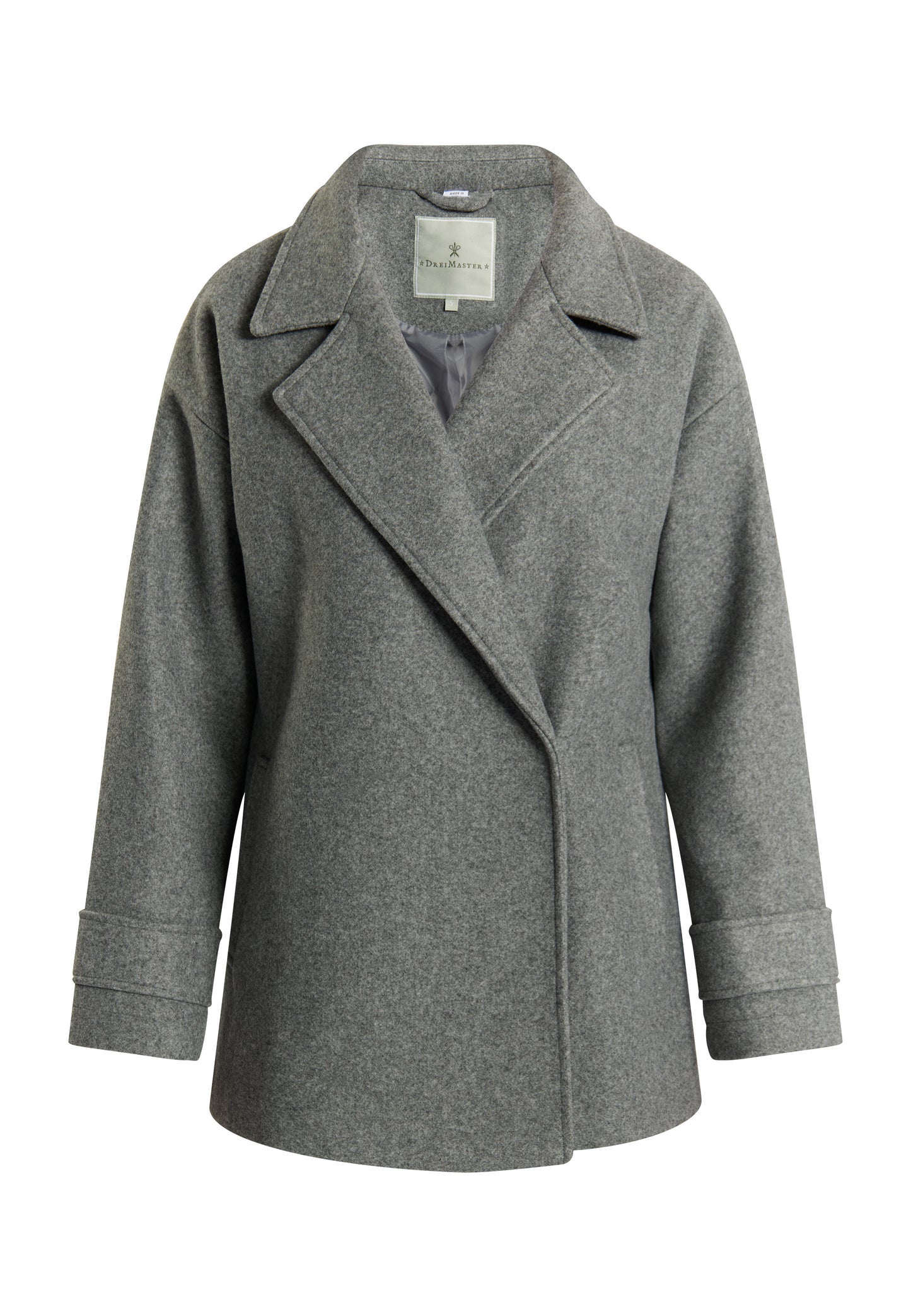 DreiMaster Klassik women's transitional jacket in a wool look